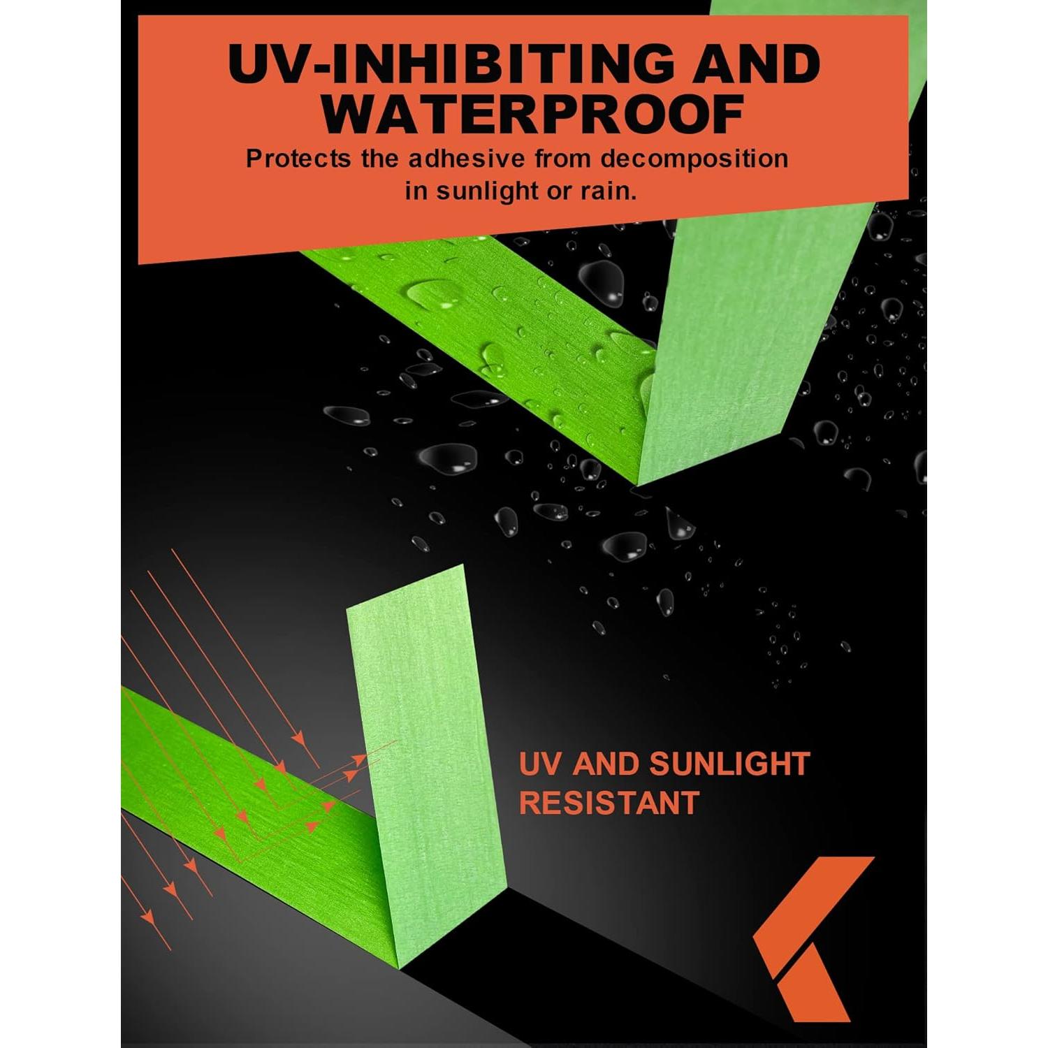 Cinta de Pintor KREFINISH Verde 1.8 cm x 54.86 m - 6 Rollos