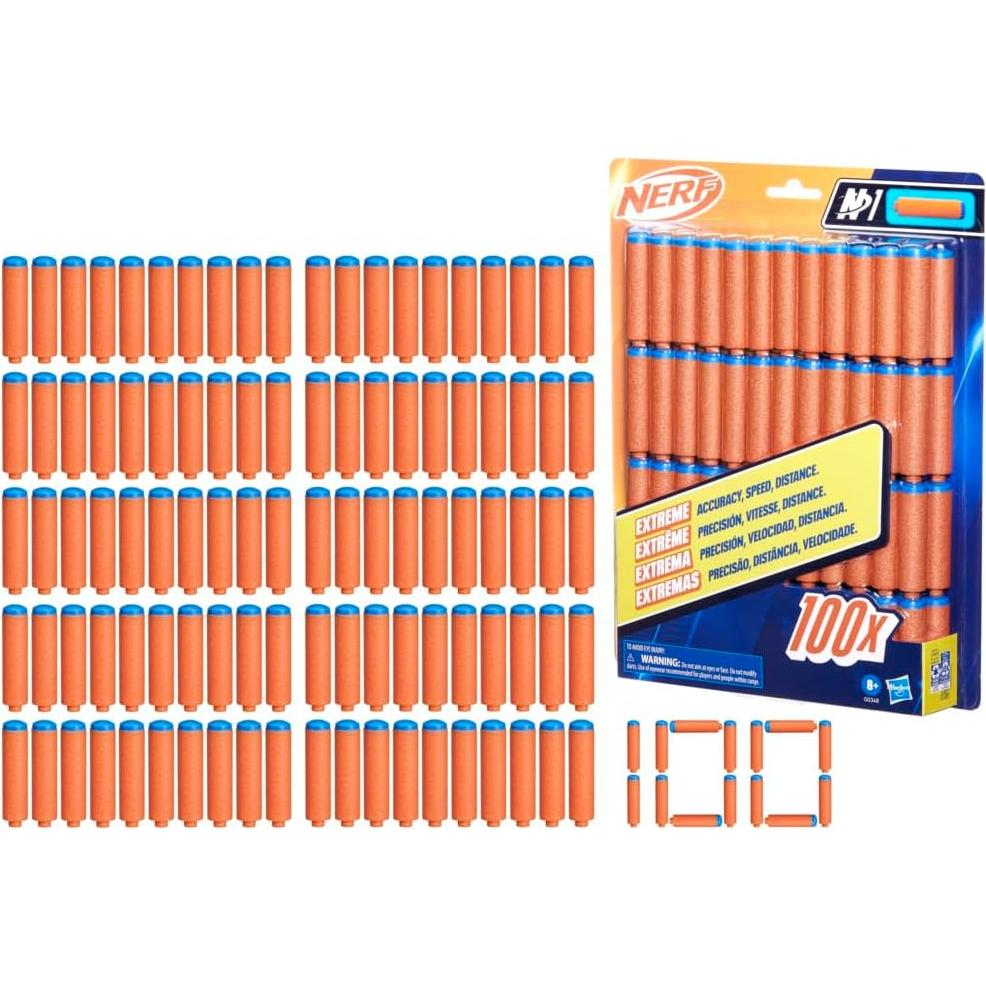 Dardos Nerf N1 - 100 dardos para blasters Nerf N