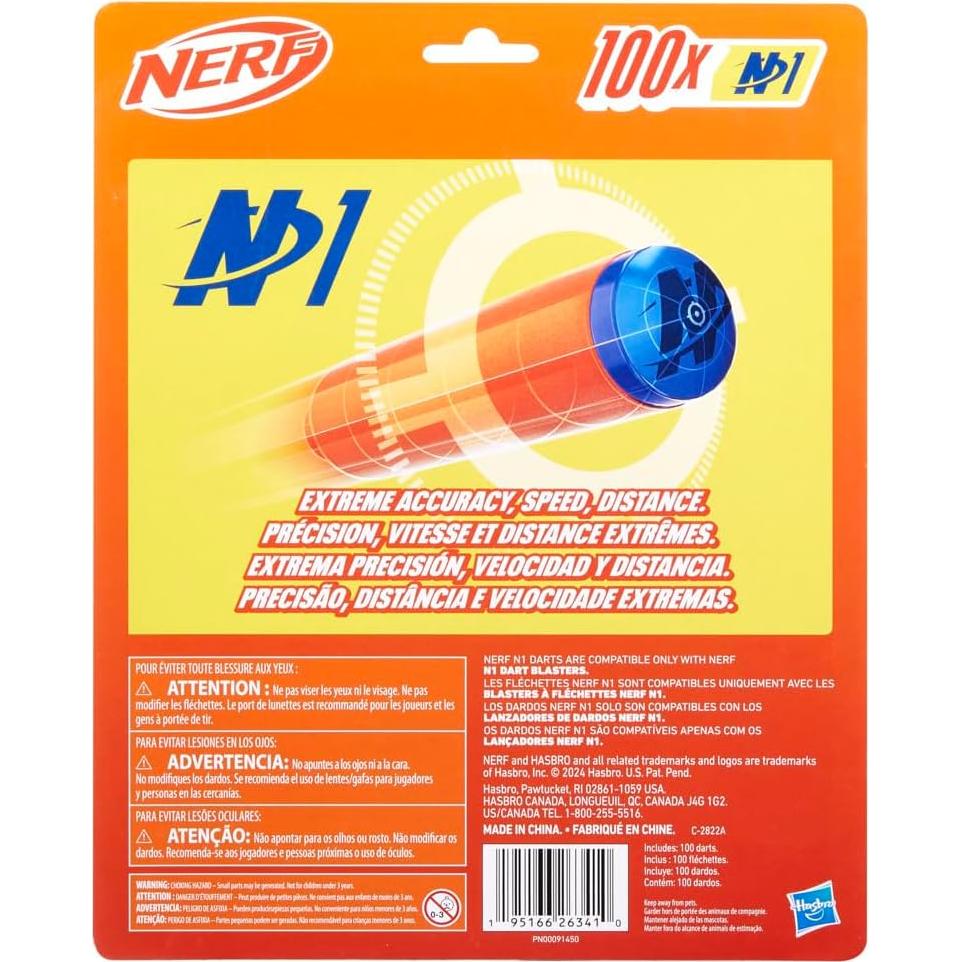 Dardos Nerf N1 - 100 dardos para blasters Nerf N