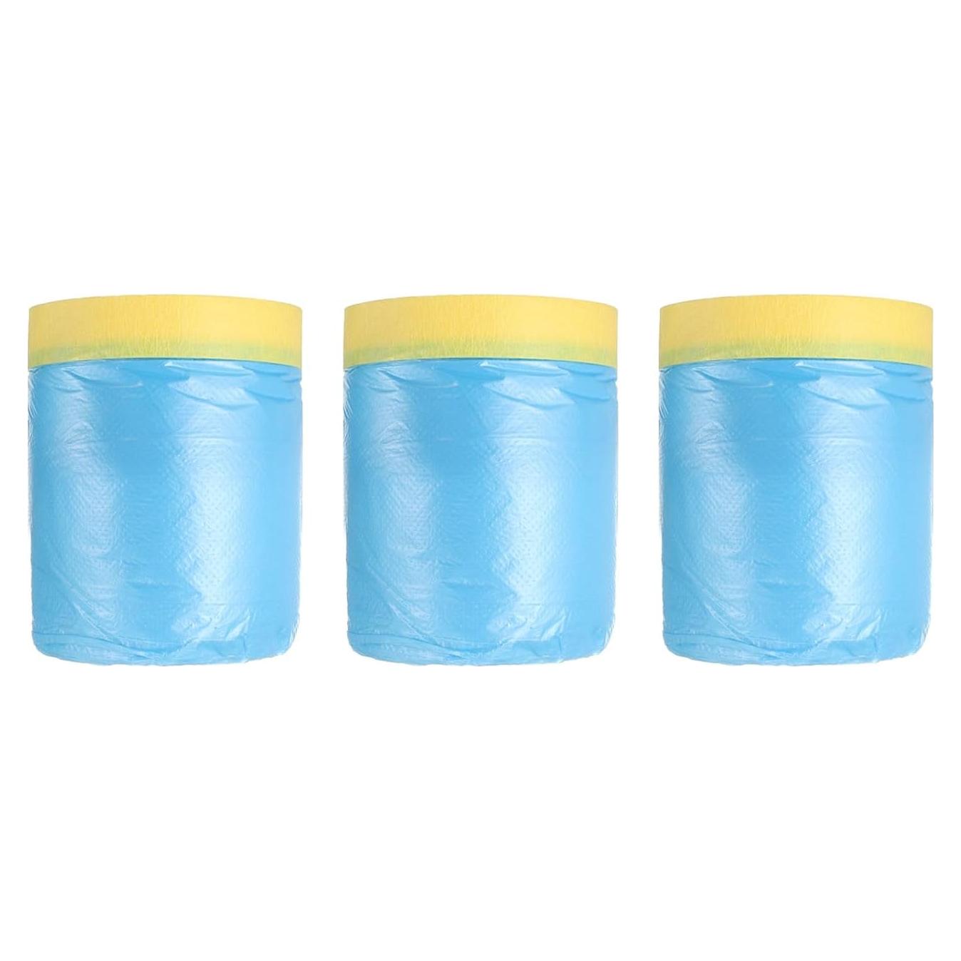 Película de Enmascarar Pre-Cinta uxcell 1.5m x 20m PE Azul