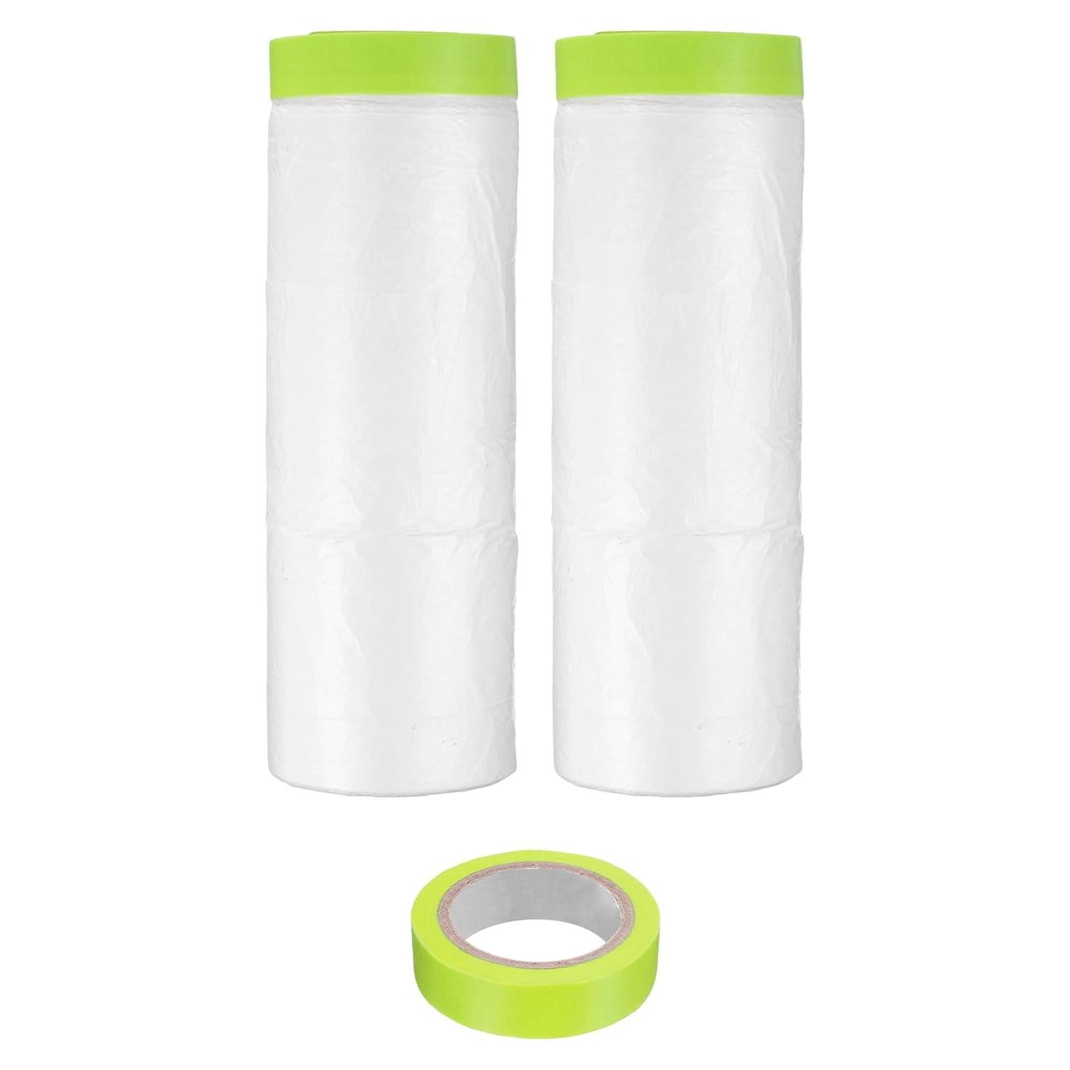 Película de Enmascarar Pre-Cinta uxcell 1.5m x 20m Verde