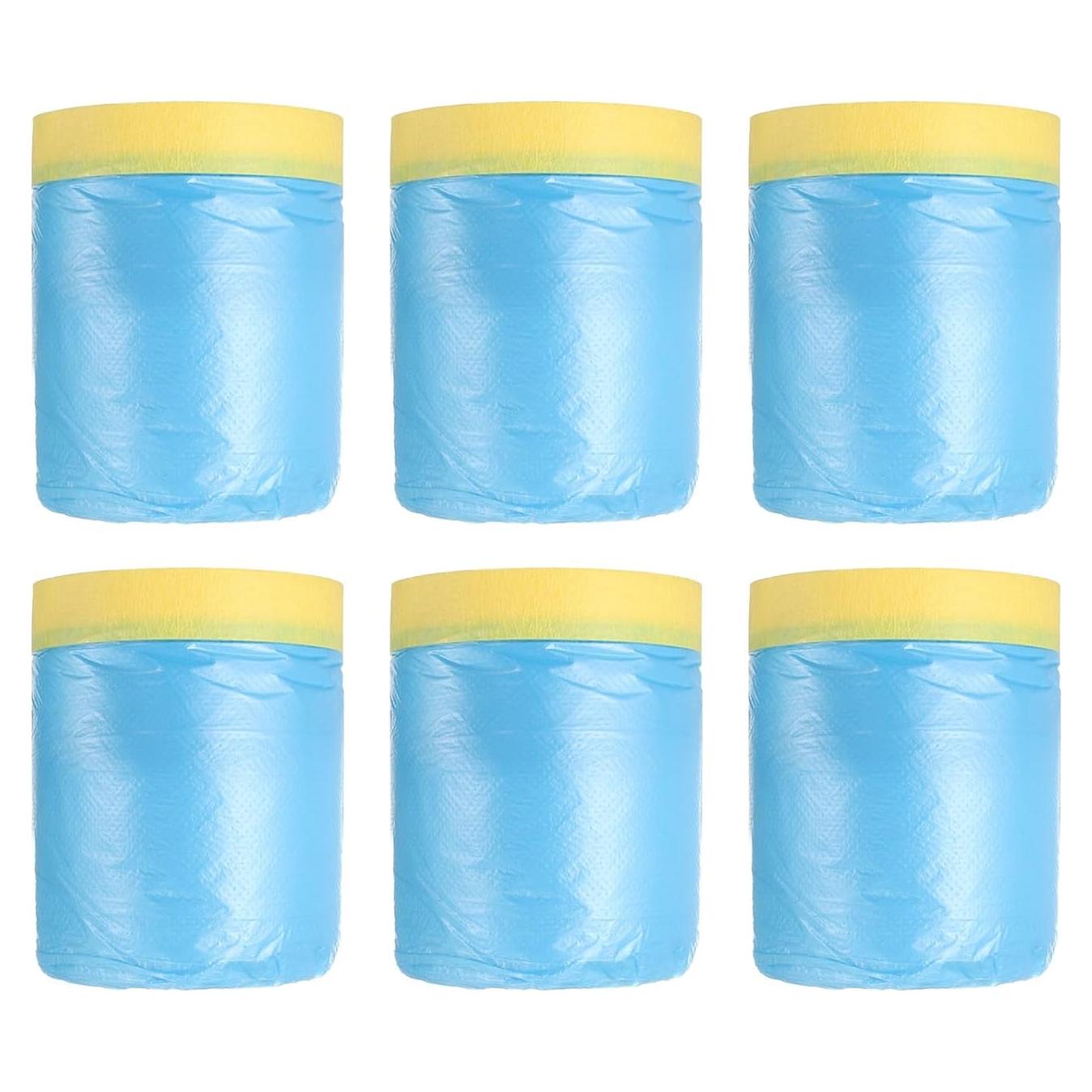 Película de Enmascarar Pre-Cinta uxcell 1.5m x 20m PE Azul