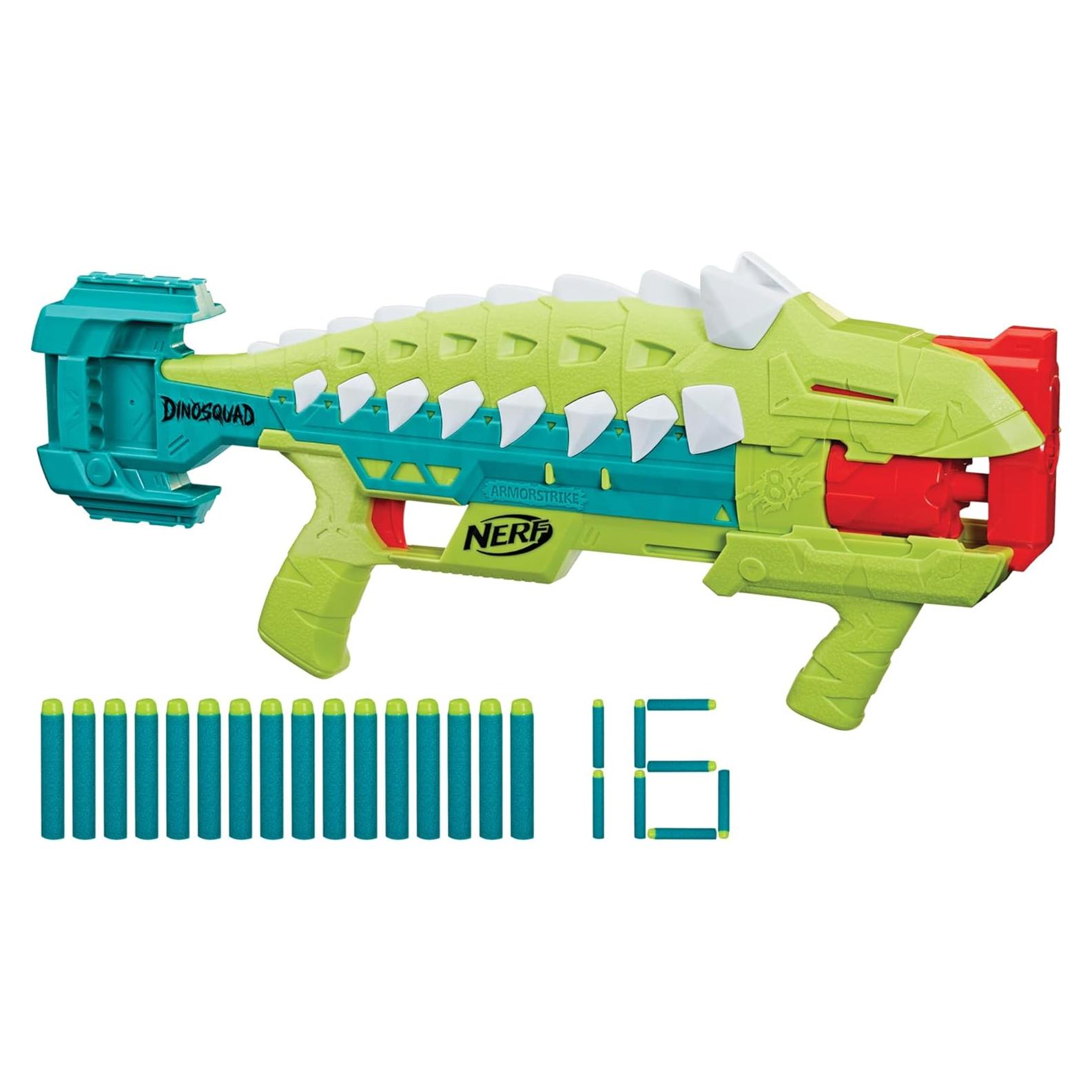 Blaster Nerf DinoSquad Armorstrike con 16 Dardos