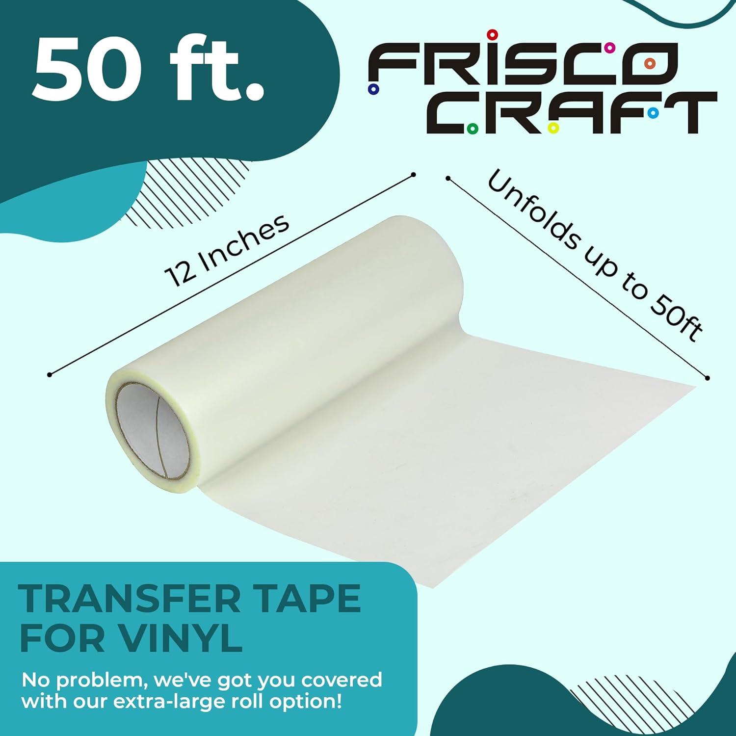 Cinta de Transferencia Vinilo Frisco Craft 30,48 cm x 15,24 m