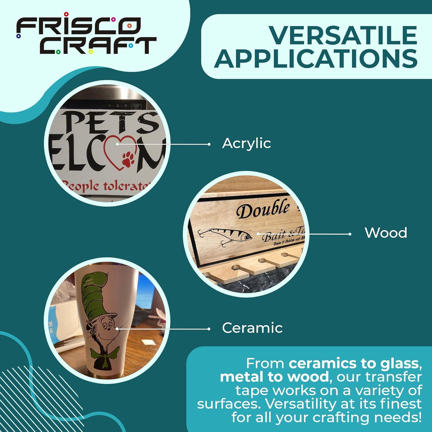 Cinta de Transferencia Vinilo Frisco Craft 30,48 cm x 15,24 m