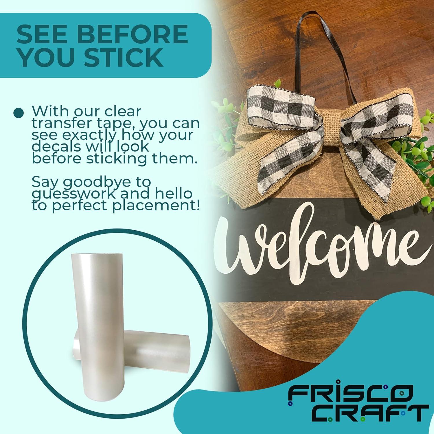 Cinta de Transferencia Vinilo Frisco Craft 30,48 cm x 15,24 m