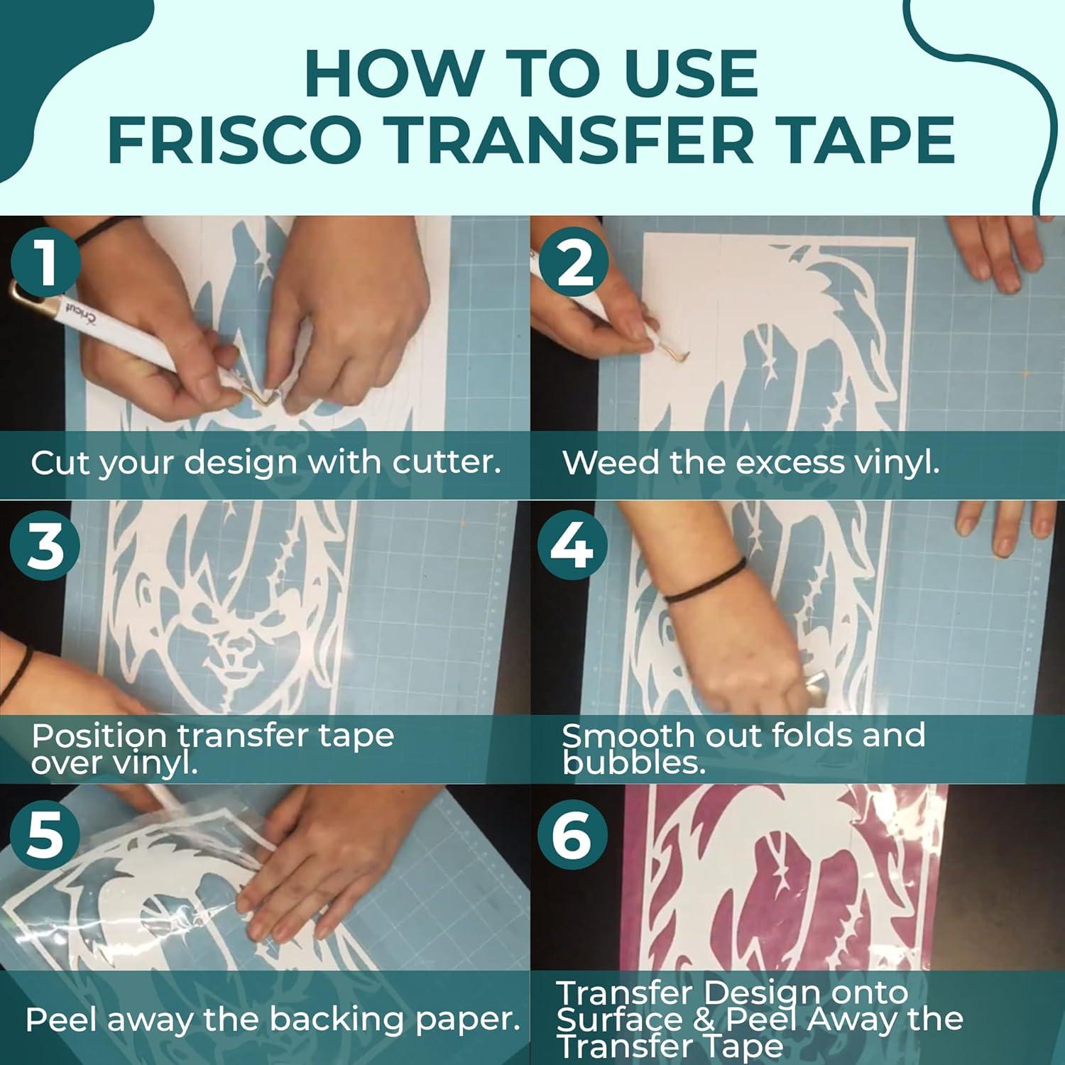 Cinta de Transferencia Vinilo Frisco Craft 30,48 cm x 15,24 m