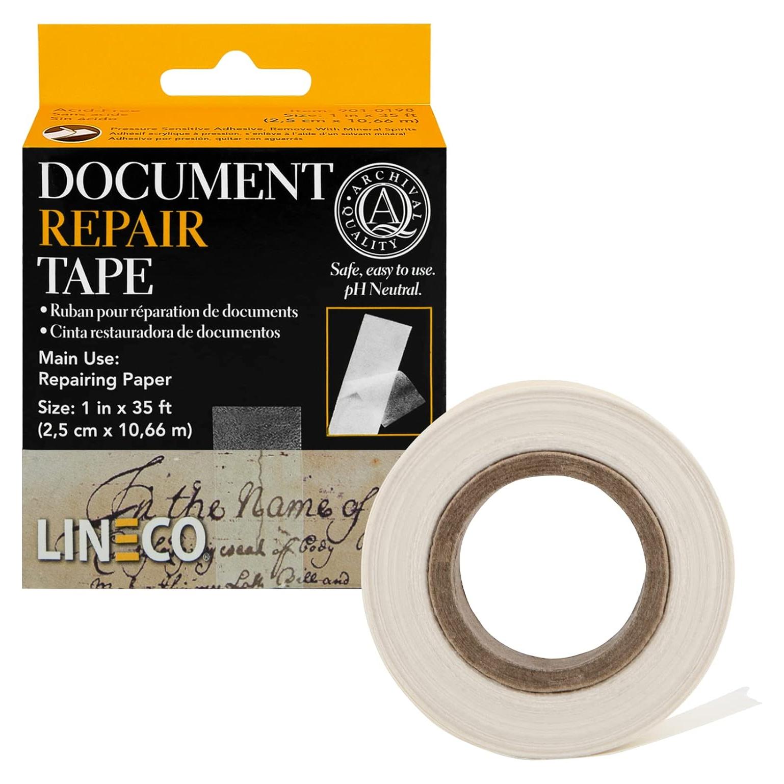 Cinta de Reparación Archival Lineco 1" x 10,67 m Transparente