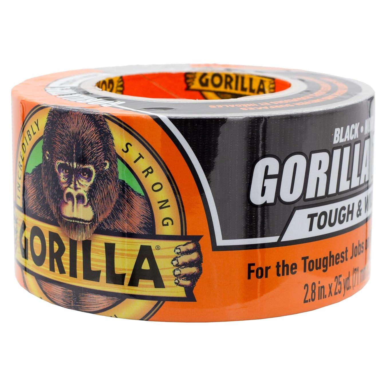 Cinta Gorilla Resistente y Ancha 7,62 cm x 22,86 m - Negra