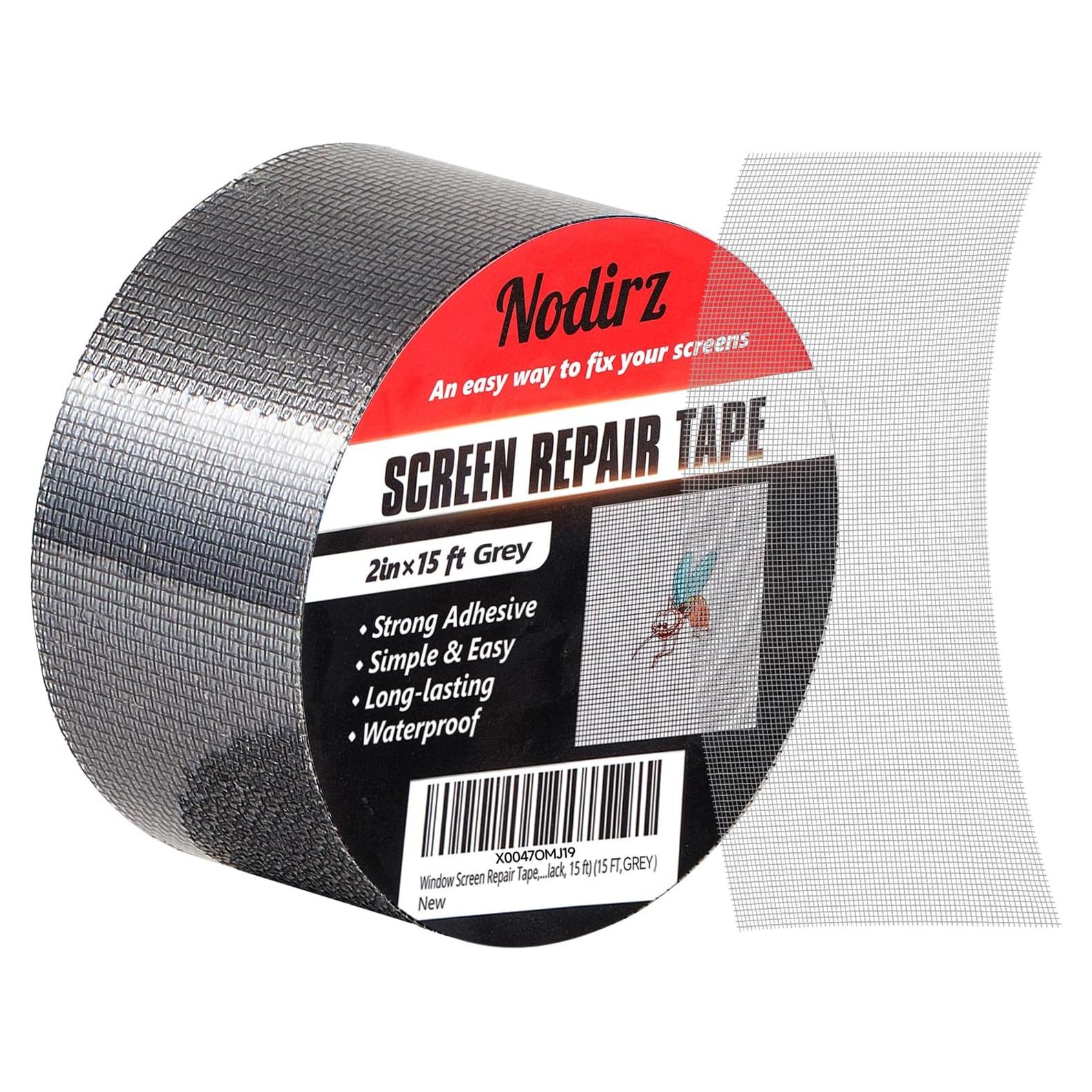 Cinta de Reparación de Pantallas Nodirz 15 FT Gris