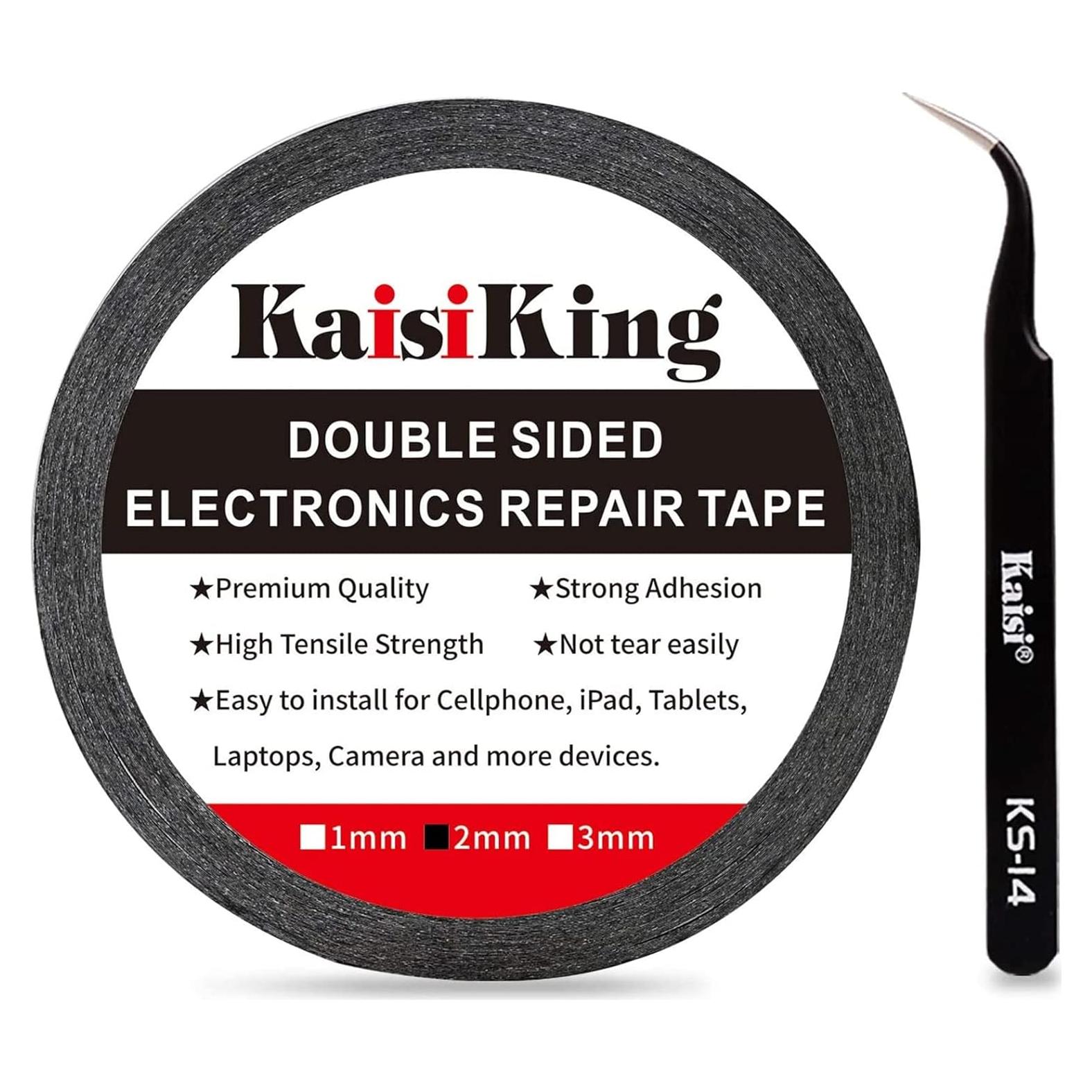 Cinta Adhesiva Reparación LCD 2mm Kaisi 50m Impermeable