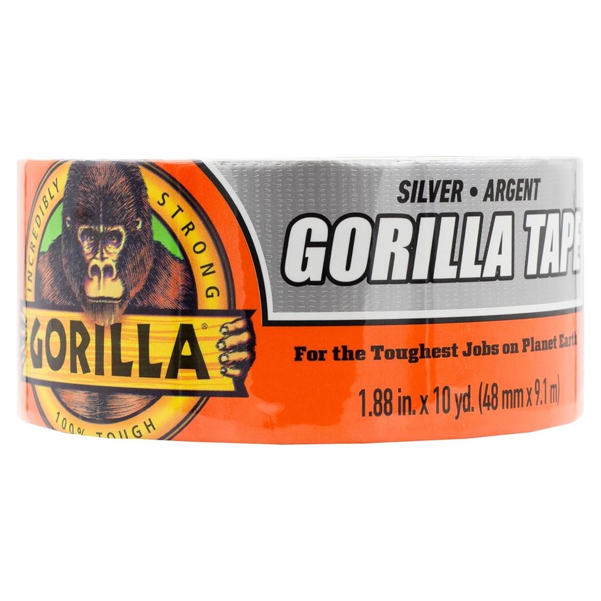 Cinta Adhesiva Gorilla 48 mm x 9.14 m Plata Resistente