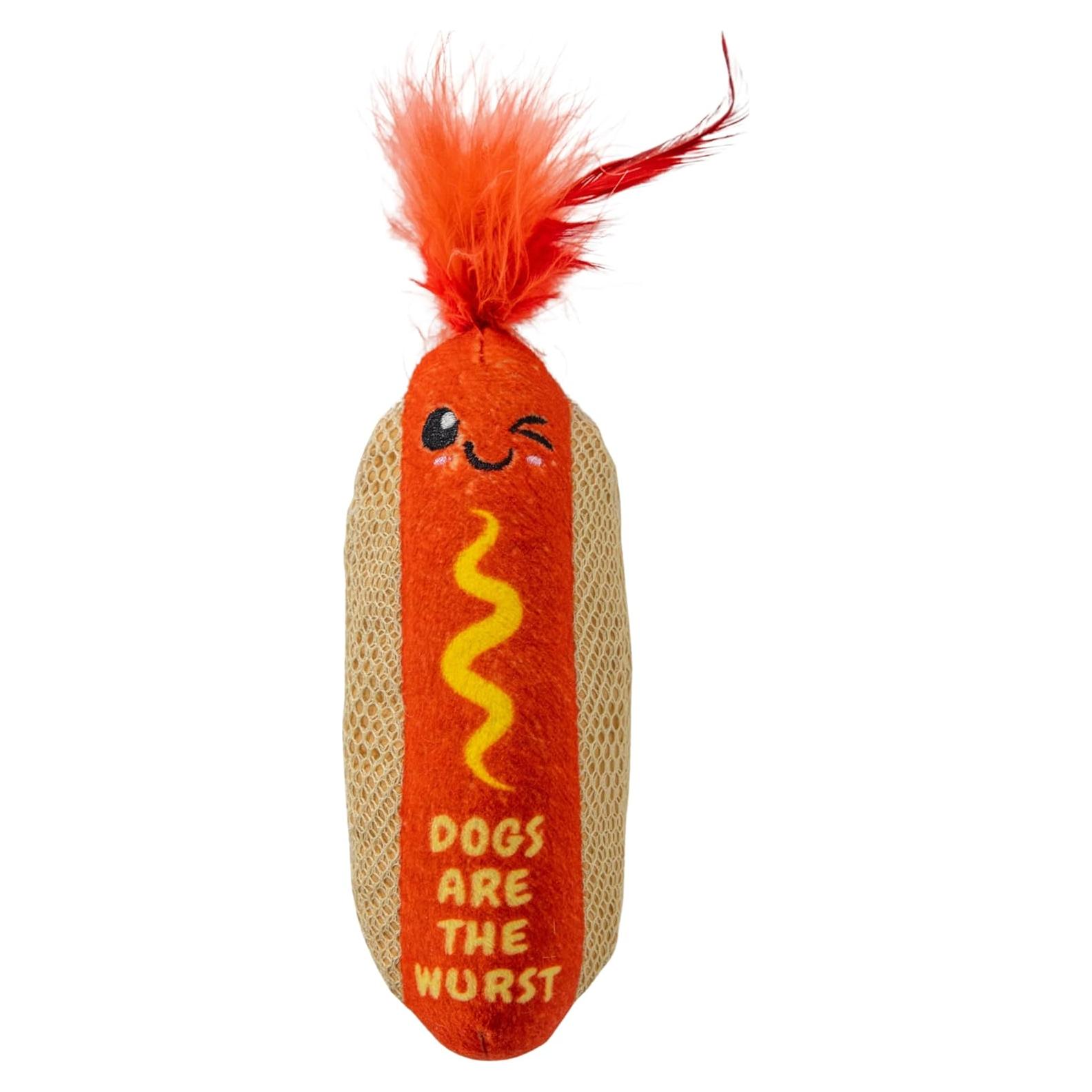 Juguete para Gatos Catstages Hot Dog Kicker con Hierba