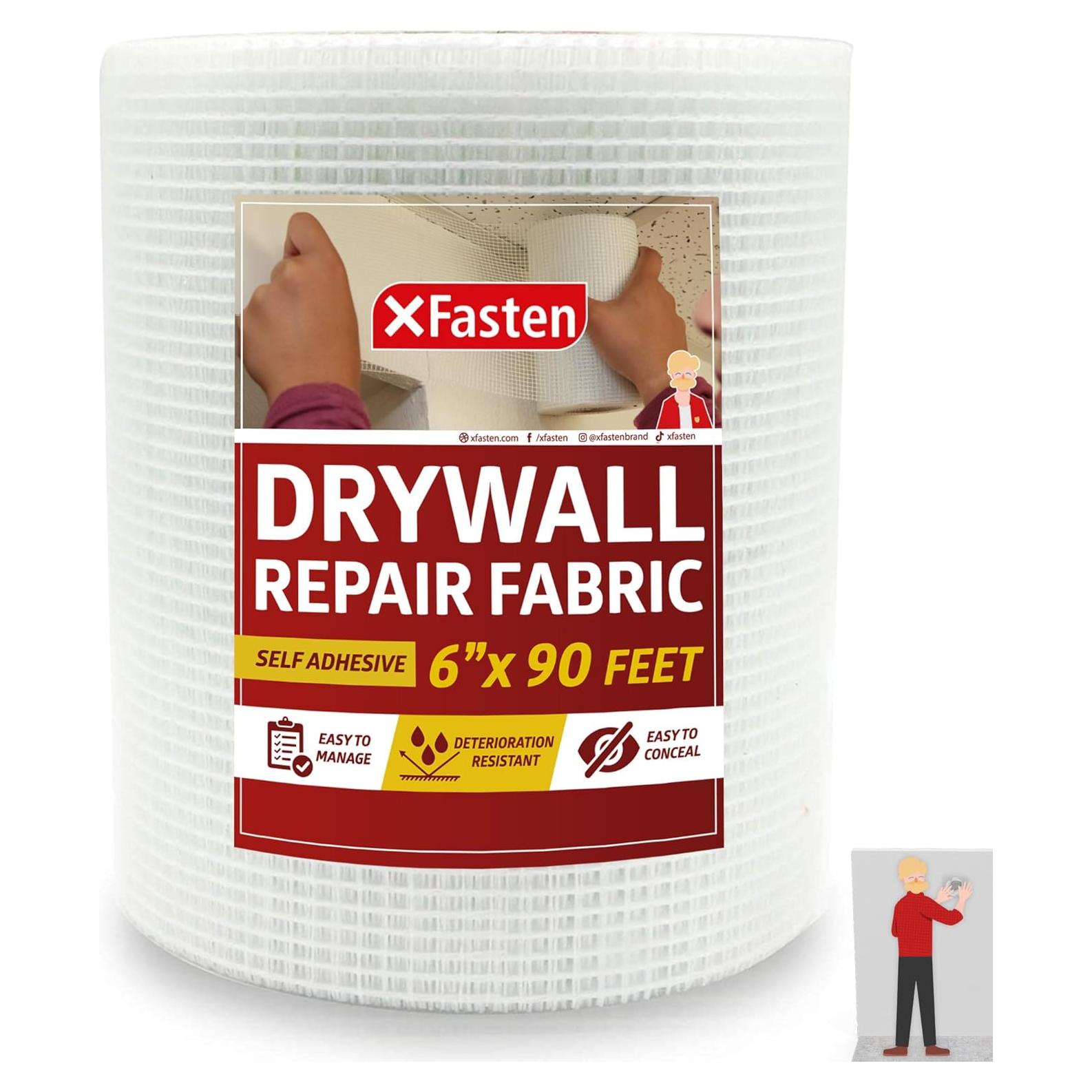 Cinta de Reparación de Paneles de Yeso XFasten 6" x 27,43 m