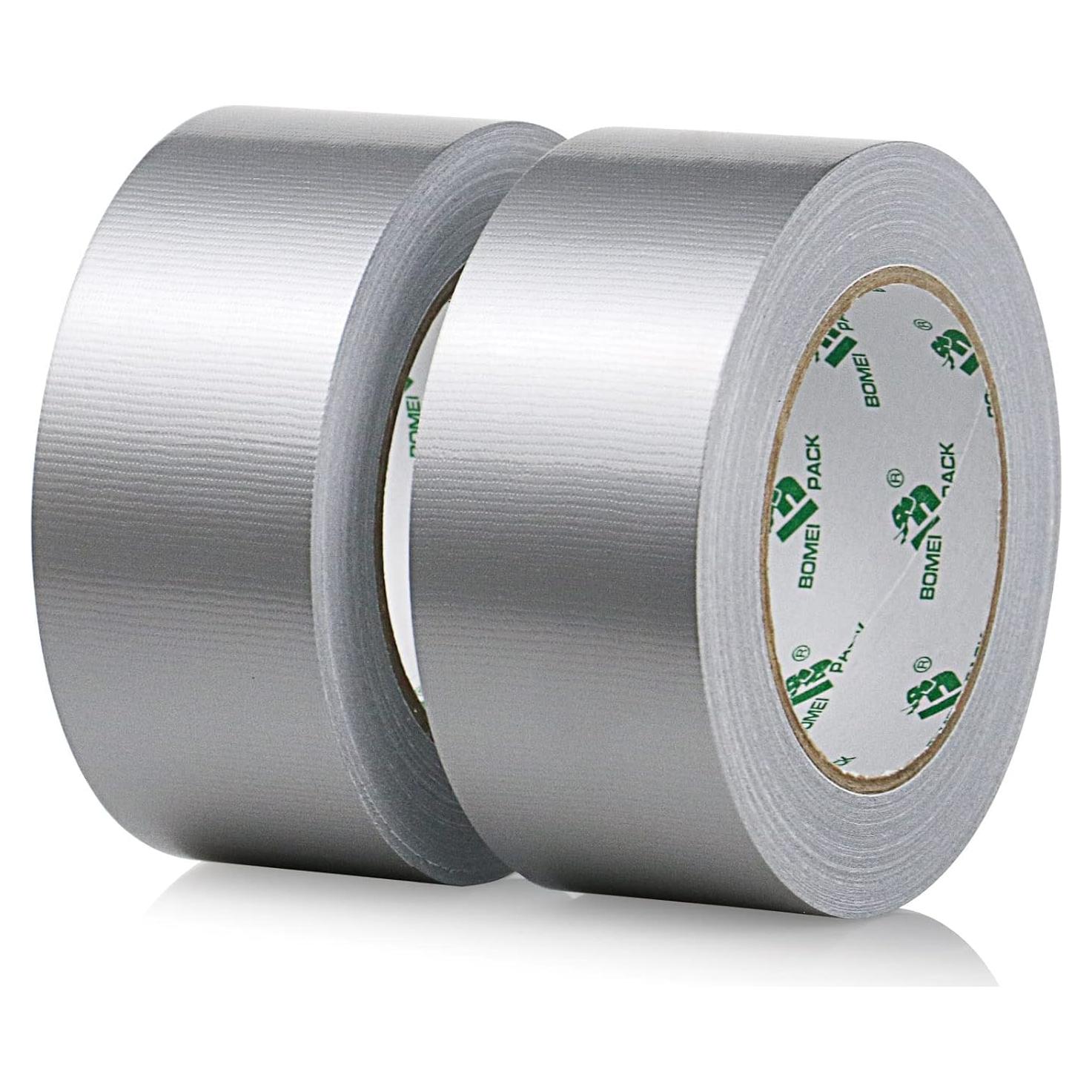 Paquete 2 Cintas Adhesivas Ducto BOMEI 5 cm x 27 m Plata