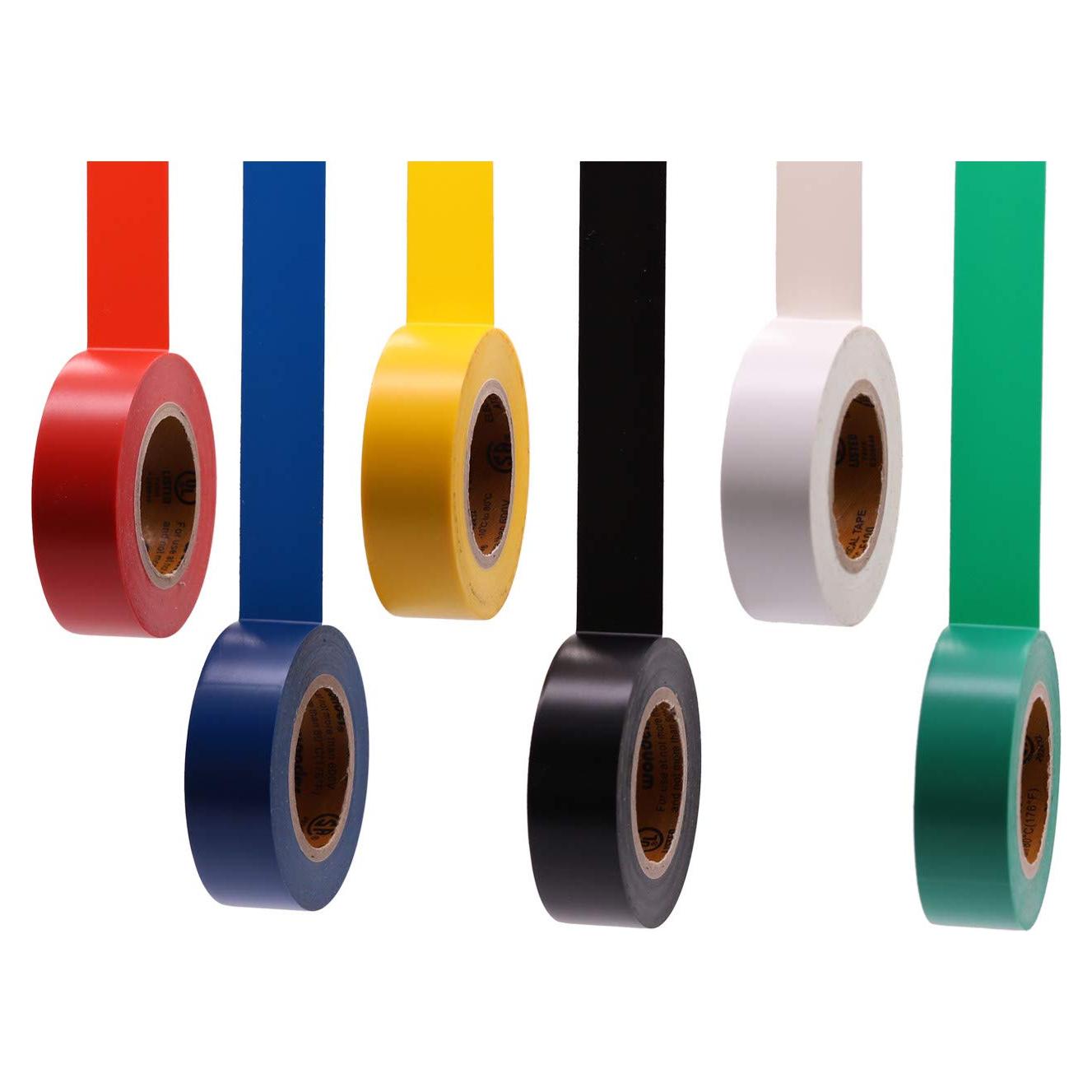 Cinta Aislante Eléctrica Multicolor SoundOriginal 6 Rollos 1.78 cm