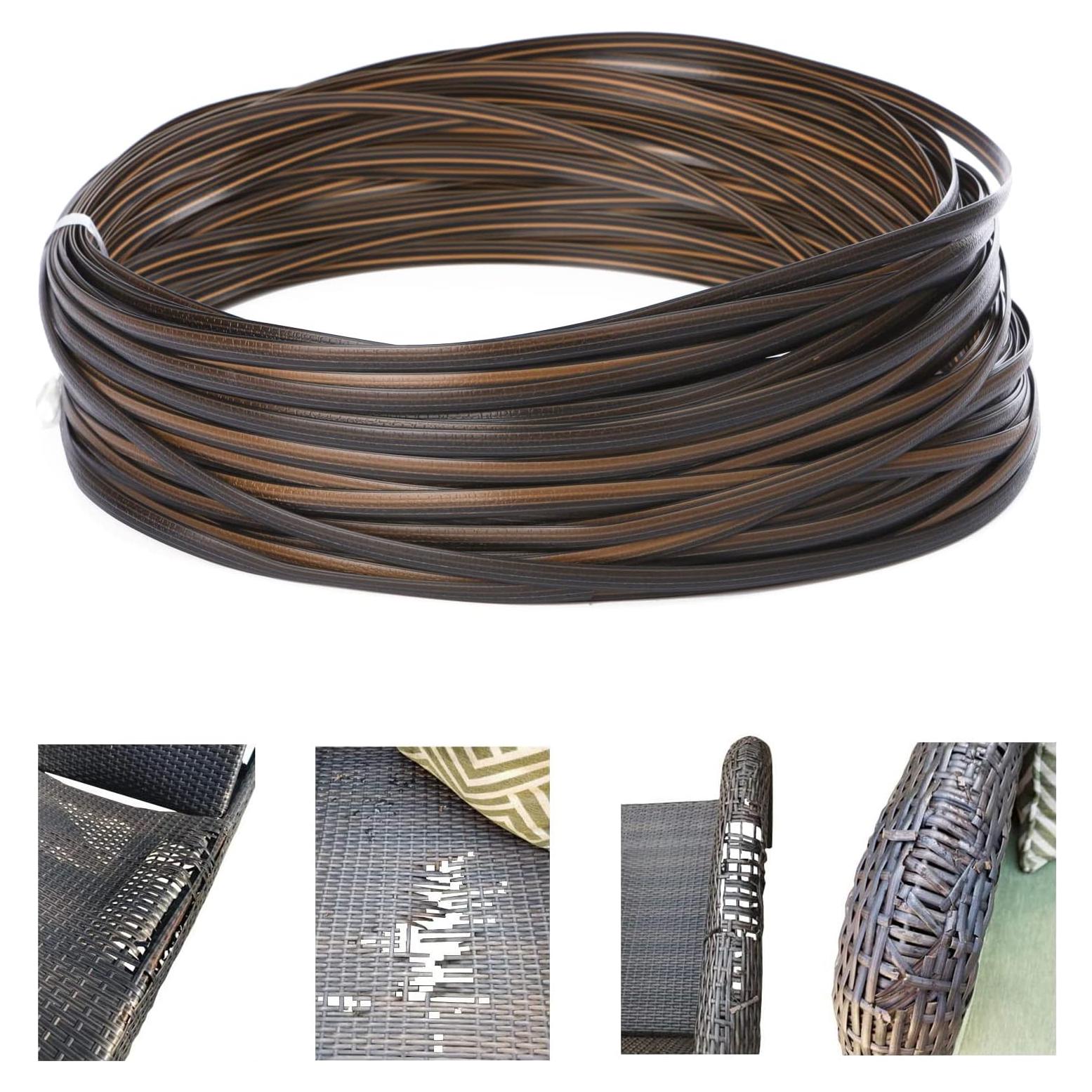 Kit de Reparación de Mimbre Laphivieh 36.6m Marrón Oscuro