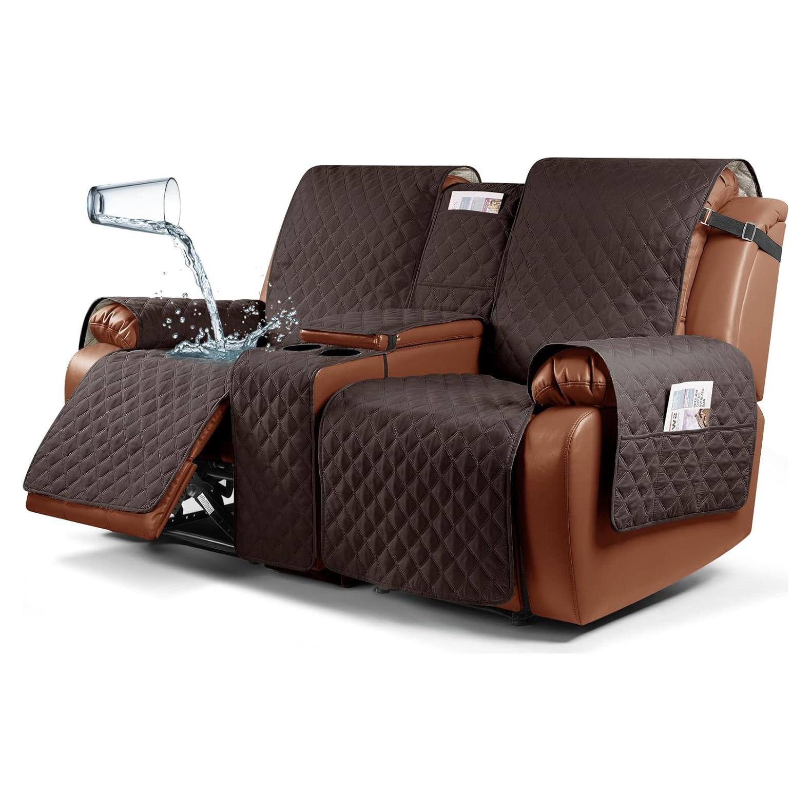 Funda Impermeable Ruaozz para Loveseat Reclinable 2 Plazas