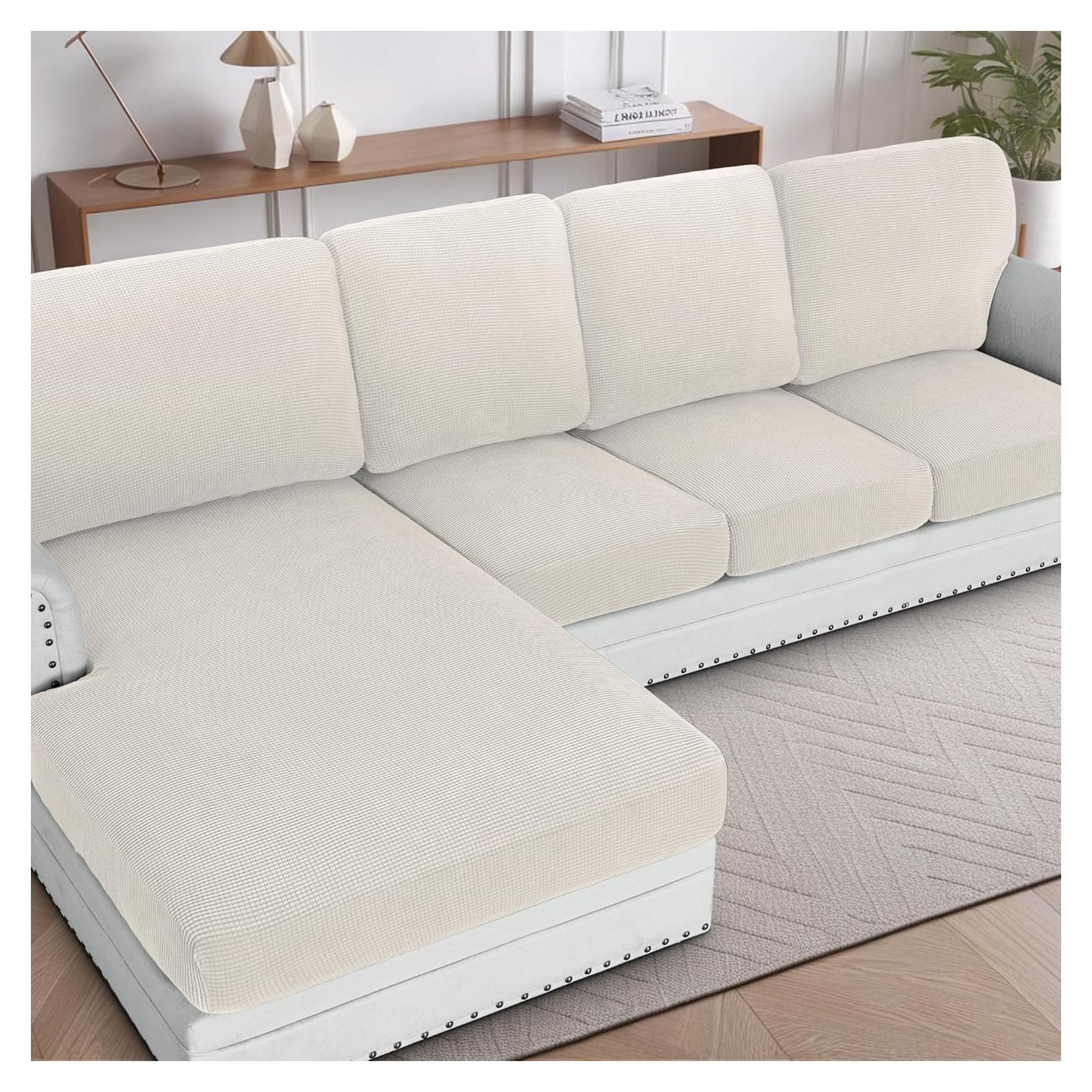 Funda de Sofá Seccional H.VERSAILTEX Marfil 1 Pieza