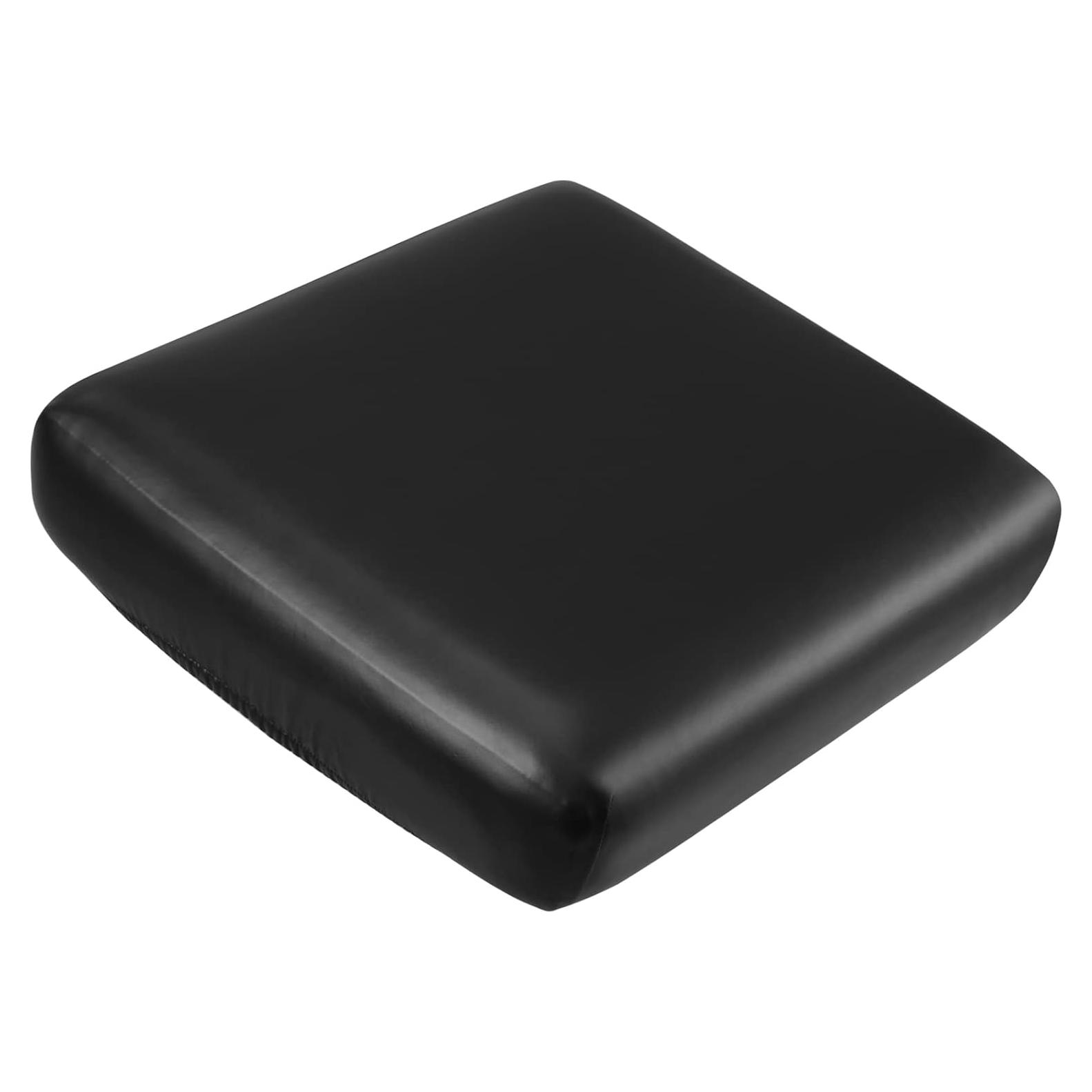 Funda de sofá elástica Fuloon cuero sintético negra 1 paquete