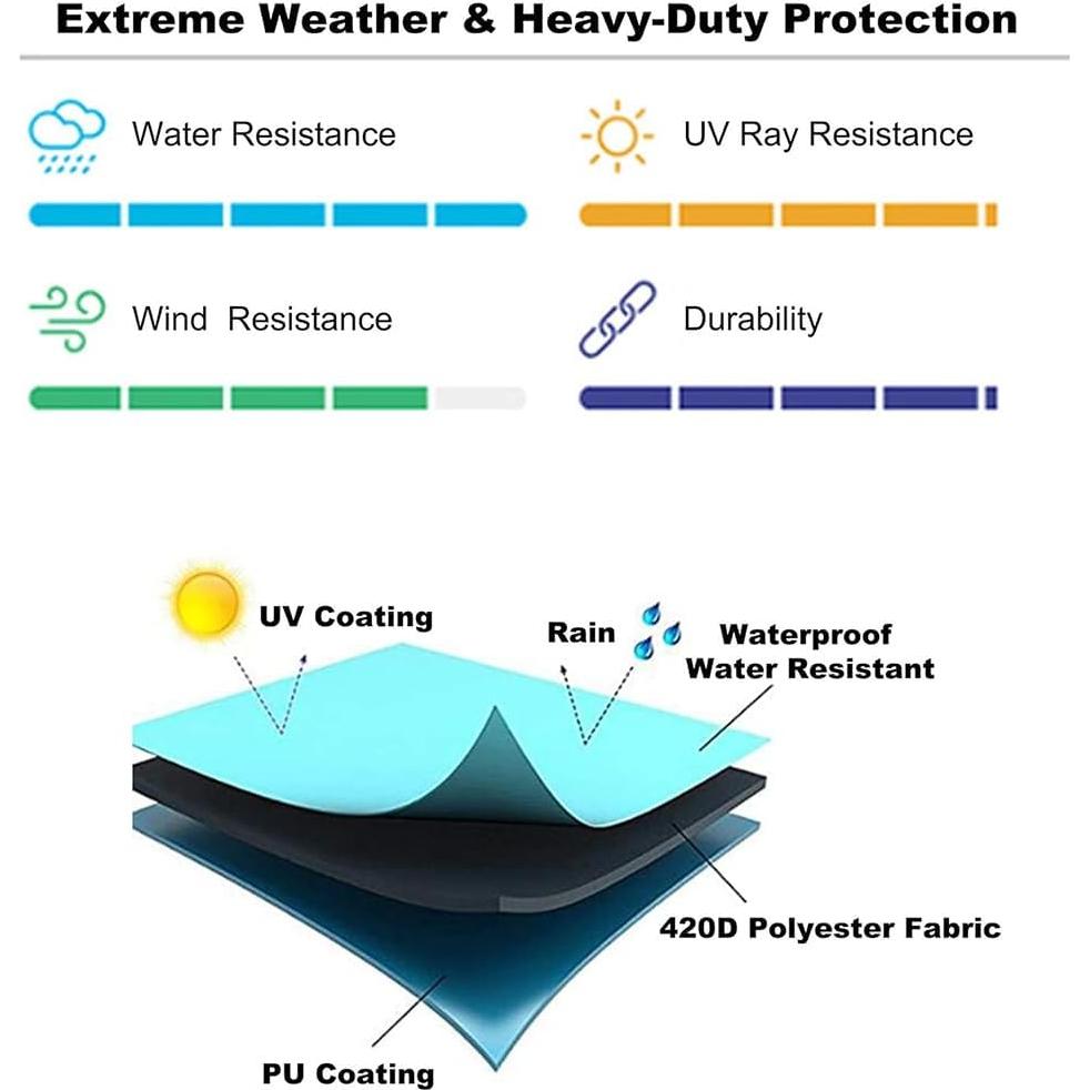 Cubierta Impermeable para Máquina de Hielo Raspado 122x36x122cm