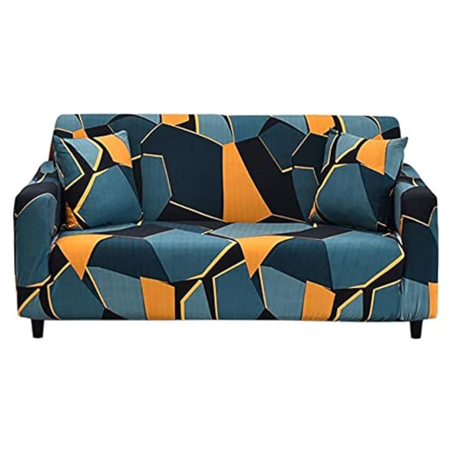 Funda de Sofá Estirable MIDODO 2 Plazas Patrón Geométrico