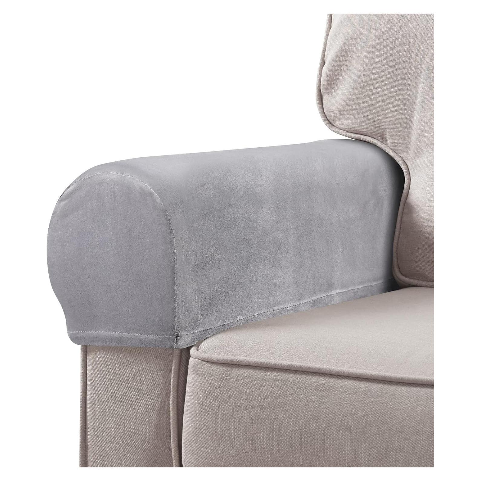 Protectores de Brazo de Sofá BESPORTBLE 2 Unidades Gris