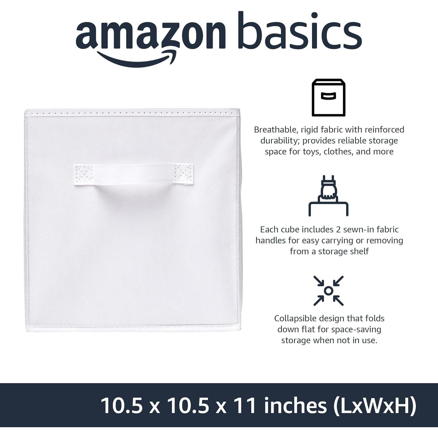 Cajas de Almacenamiento Amazon Basics 6 Piezas Tela Plegable
