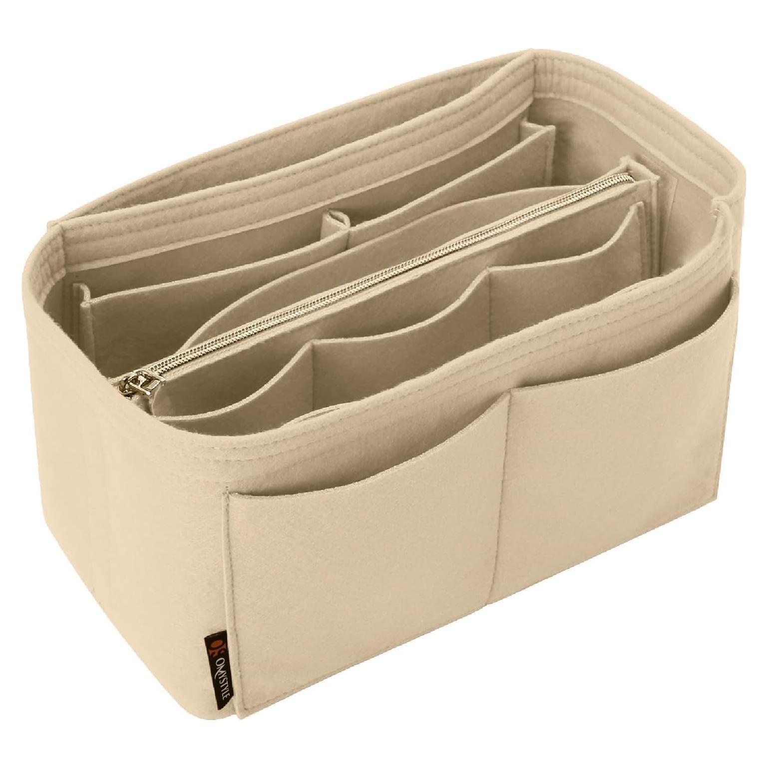 Organizador de bolso OMYSTYLE Mediano Beige 13 compartimentos