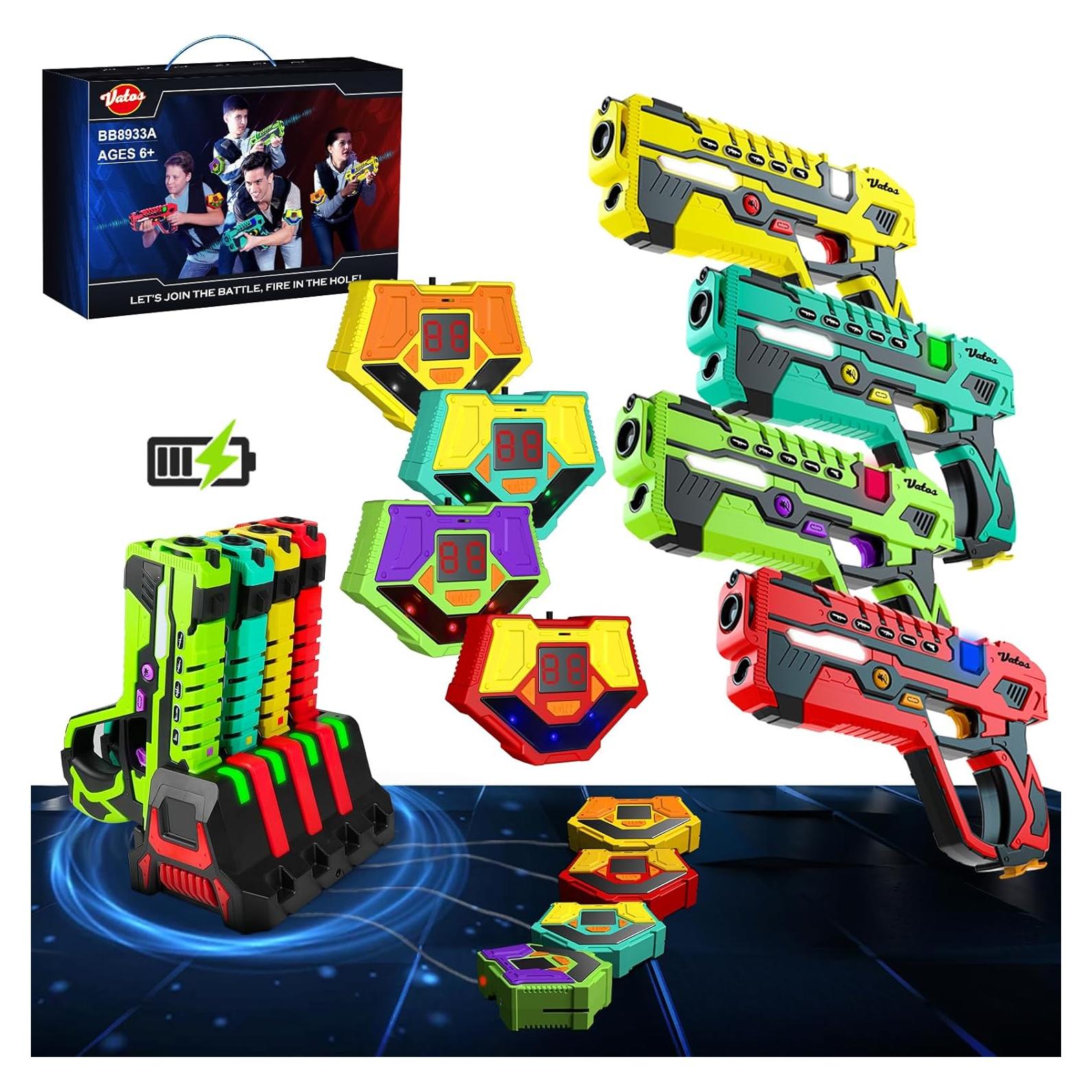 Conjunto de Laser Tag Recargable VATOS para 4 Jugadores