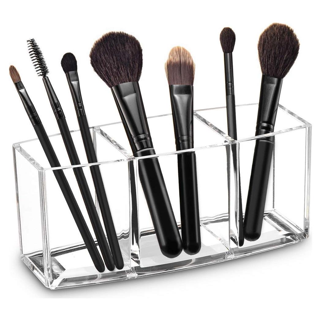 Organizador de Brochas de Maquillaje Acrílico Watpot 18.2x6.9x7.9 cm