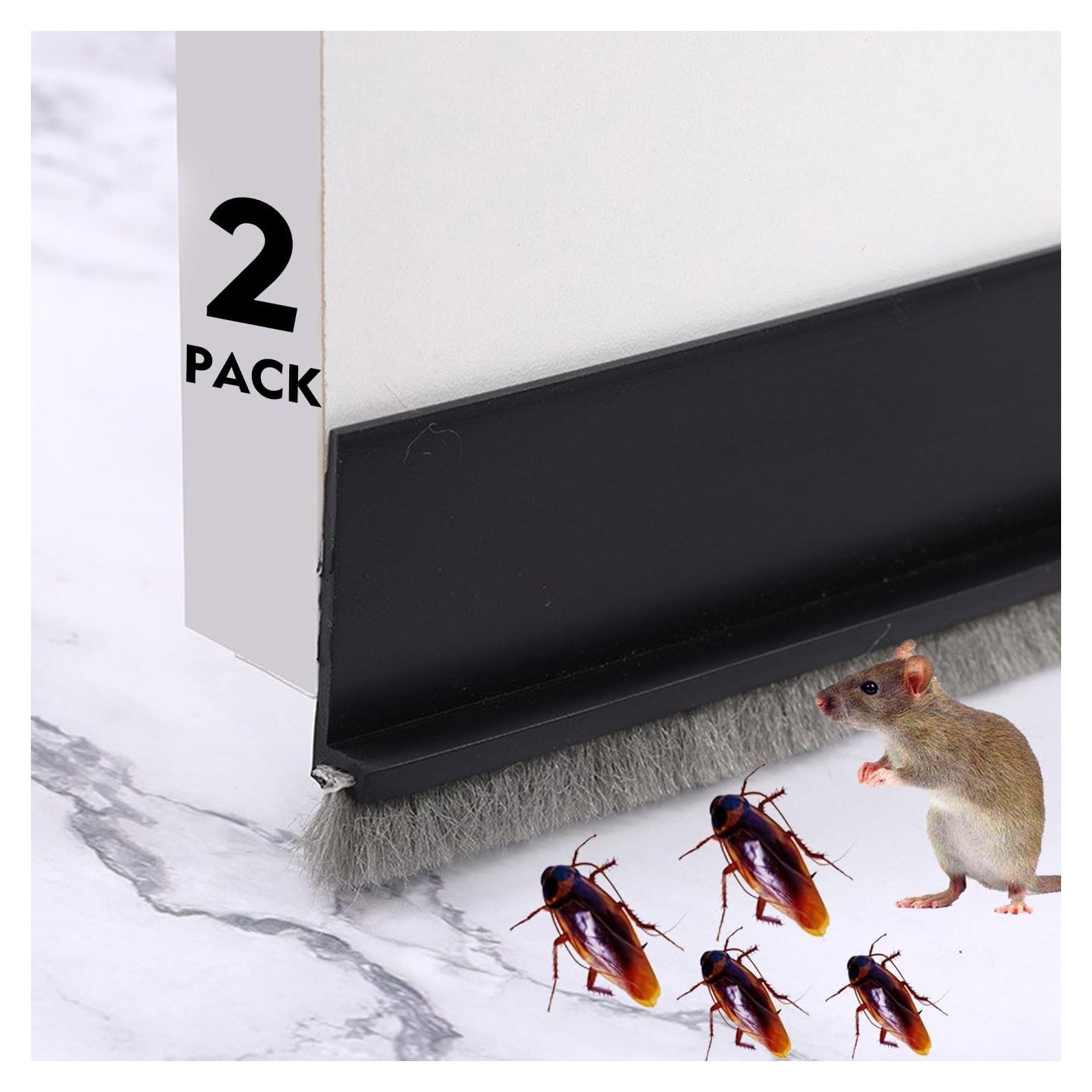 2 Tapas Aislantes para Puertas WUMUTI - Negro 99 cm