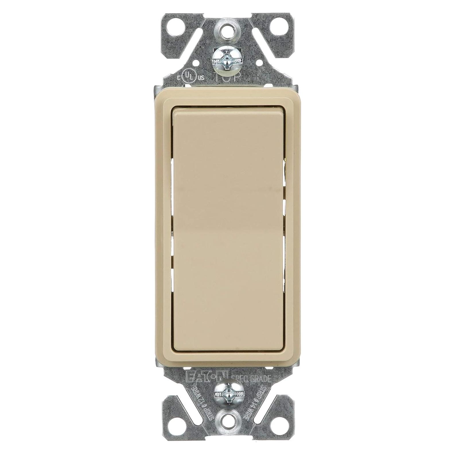 Interruptor Decorativo EATON 7501V-BOX 15A 120V Marfil