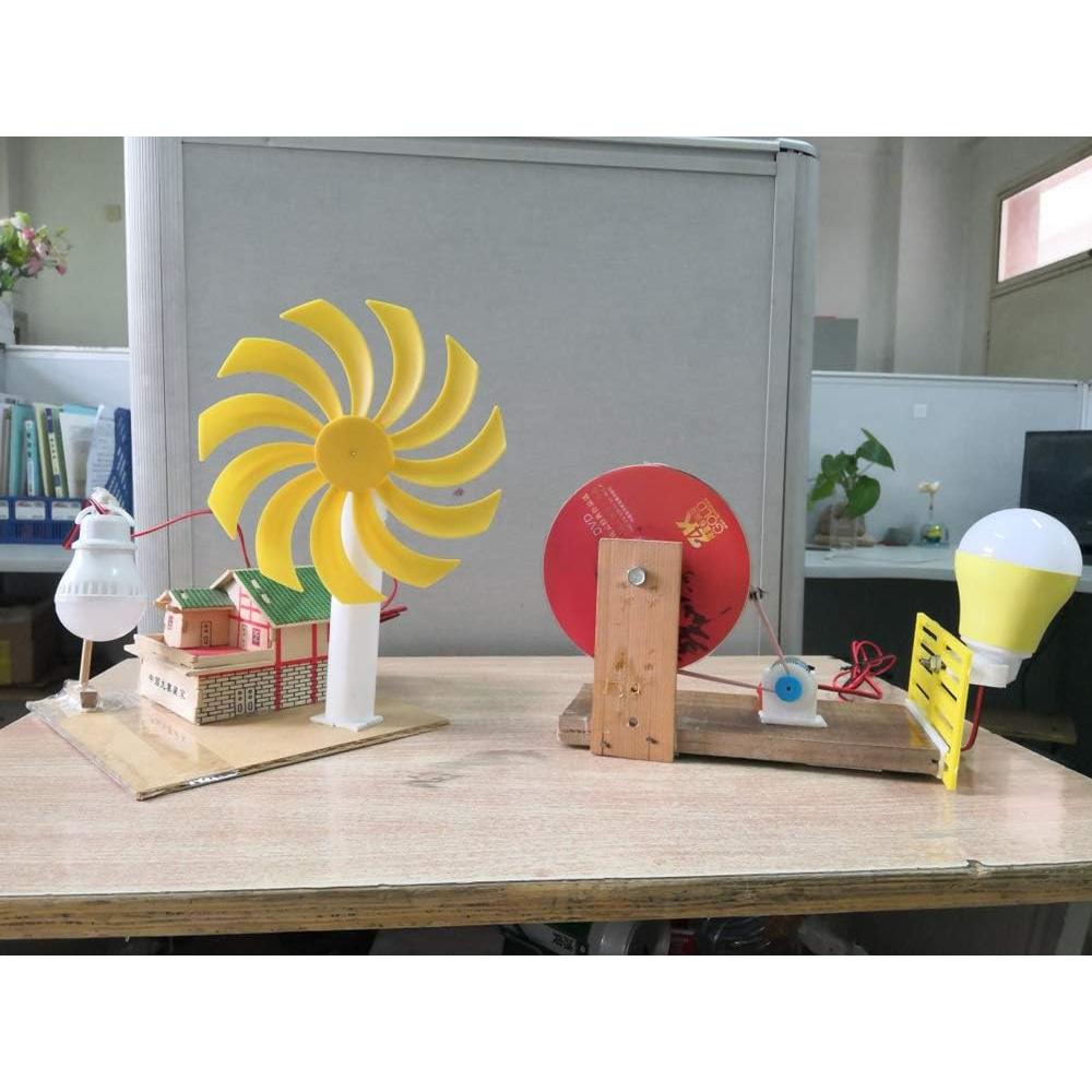 Generador Eólico QINIZX Kit DIY Luz LED 5V 5W