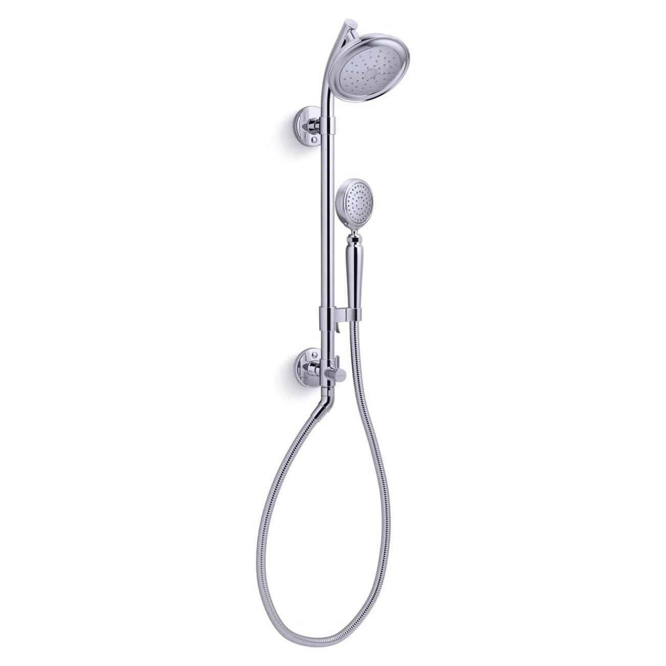 Kit de Columna de Ducha Kohler HydroRail-S con Cabezal y Ducha de Mano