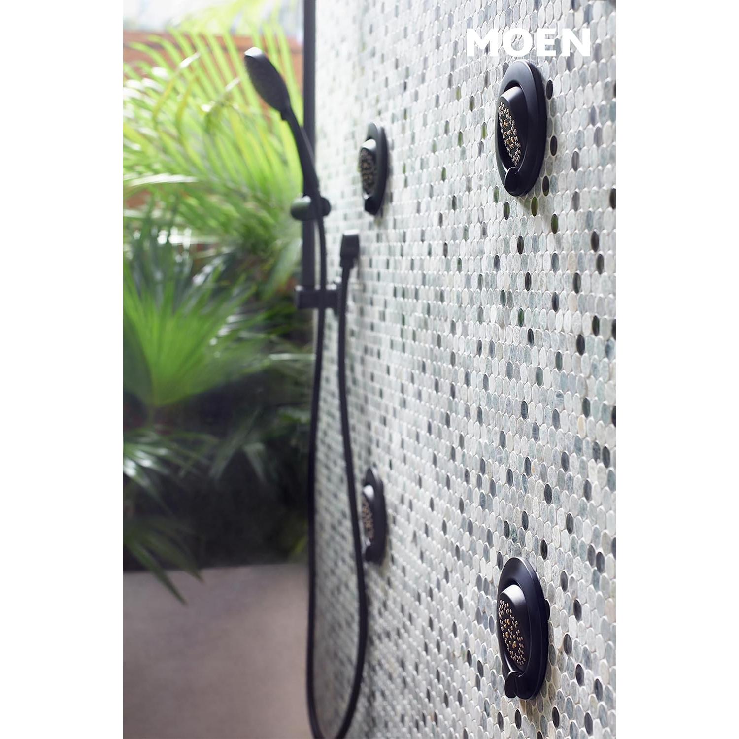 Ducha de mano Moen 5 funciones Negro Mate 76,2 cm