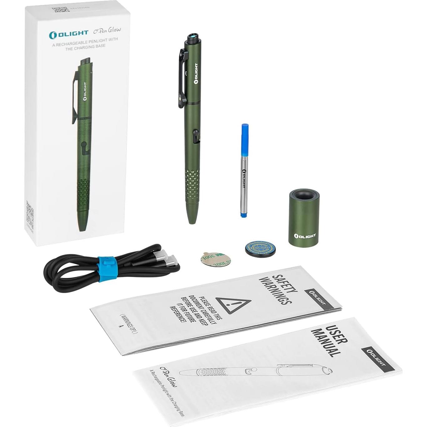 Linterna LED Olight O'Pen Glow Verde 120 Lúmenes Recargable