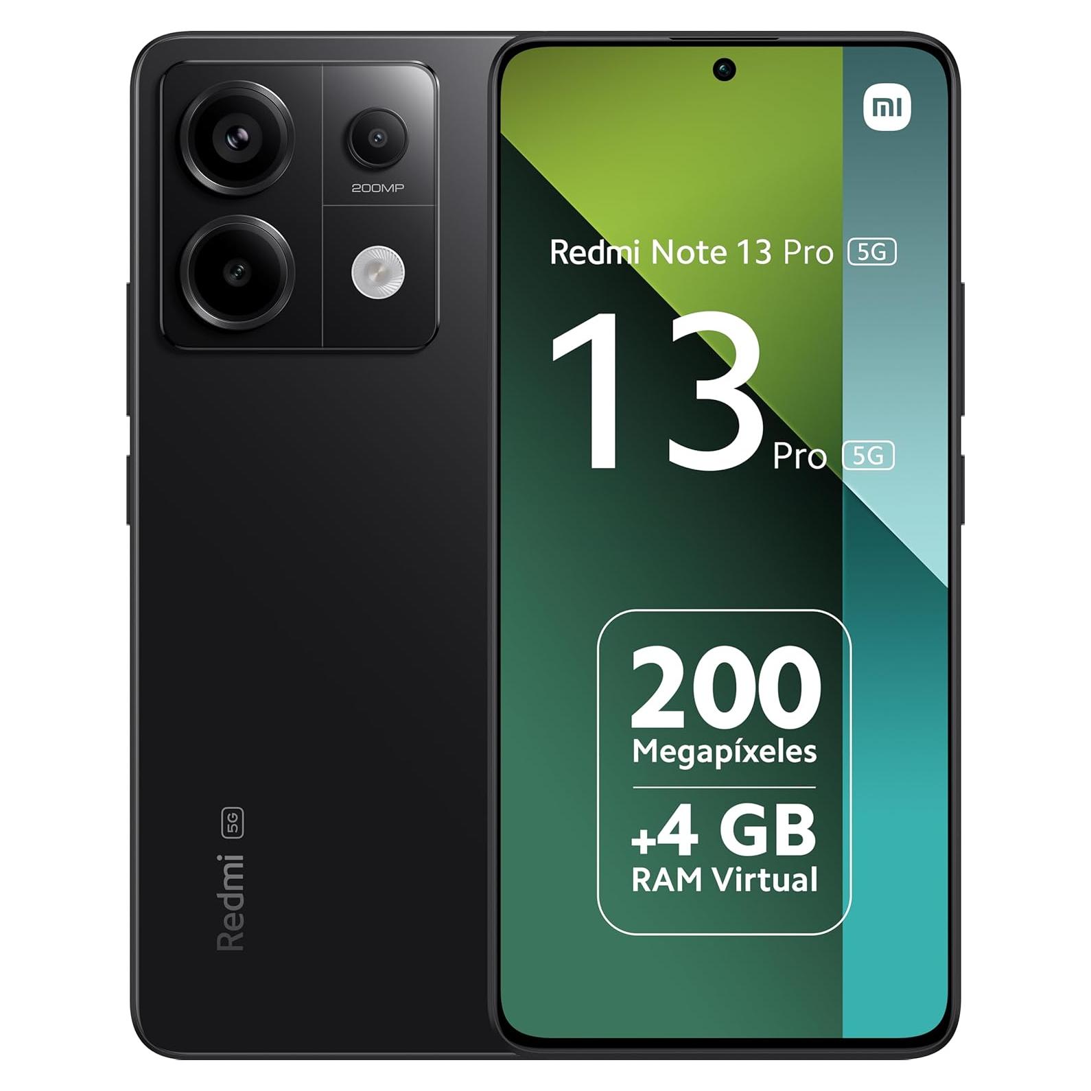 Xiaomi Redmi Note 13 Pro 5G 256GB/8GB Pantalla 6.67" Negro