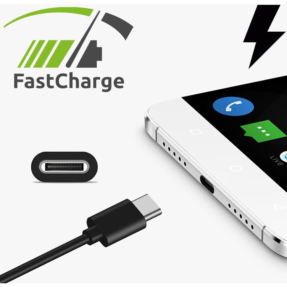 Cable USB-C 1.2m Volt Plus Tech 2Pack Carga Rápida 25W