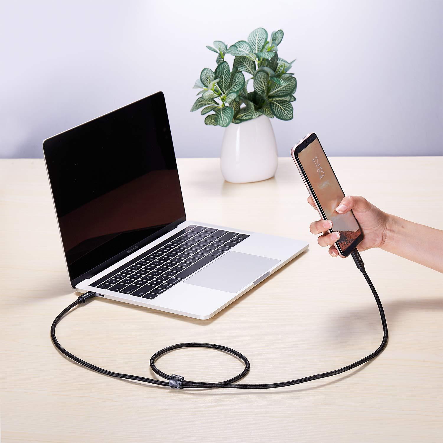 Cable USB-C DUAL PD 100W Volt Plus Tech 1.2m Compatible Xiaomi