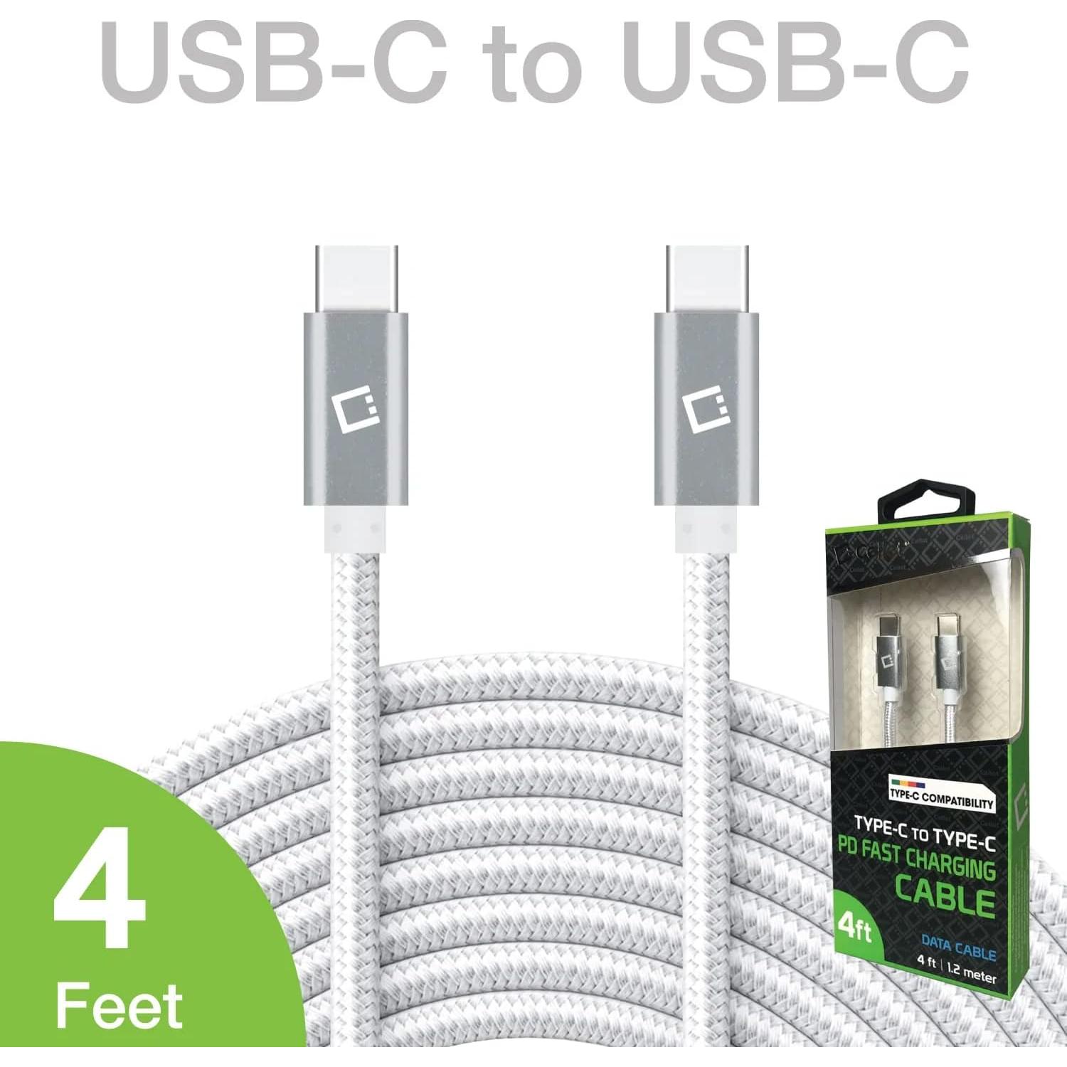 Cable USB-C Dual 60W Rápido Compatible Xiaomi Mi 9 Pro 5G