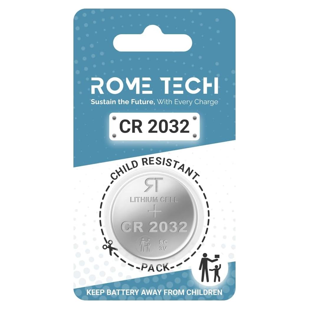 Batería CR2032 Rome Tech para medidor de glucosa 3V
