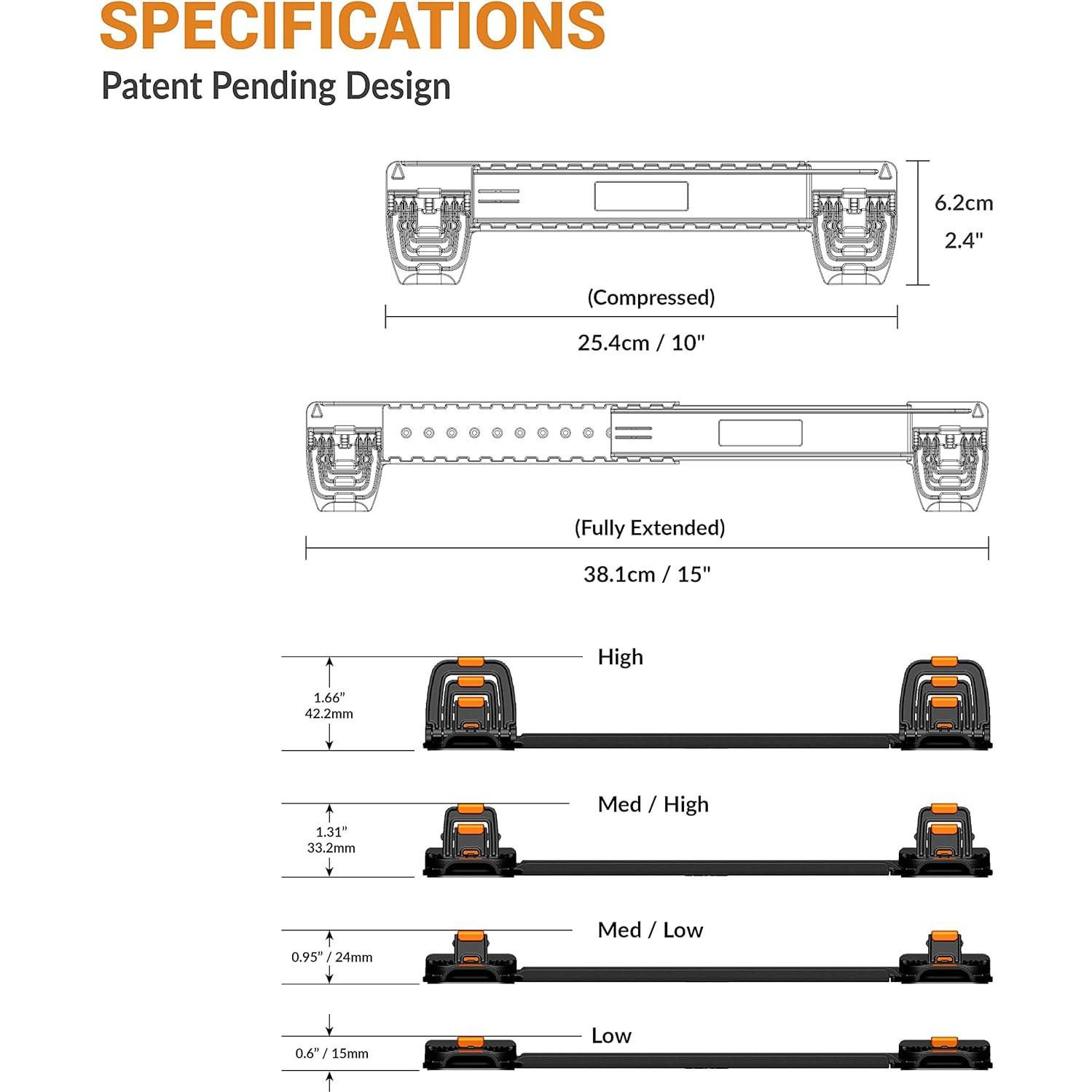 Soporte de Teclado Ajustable ESC Flip Pro Ergonómico 4 Niveles