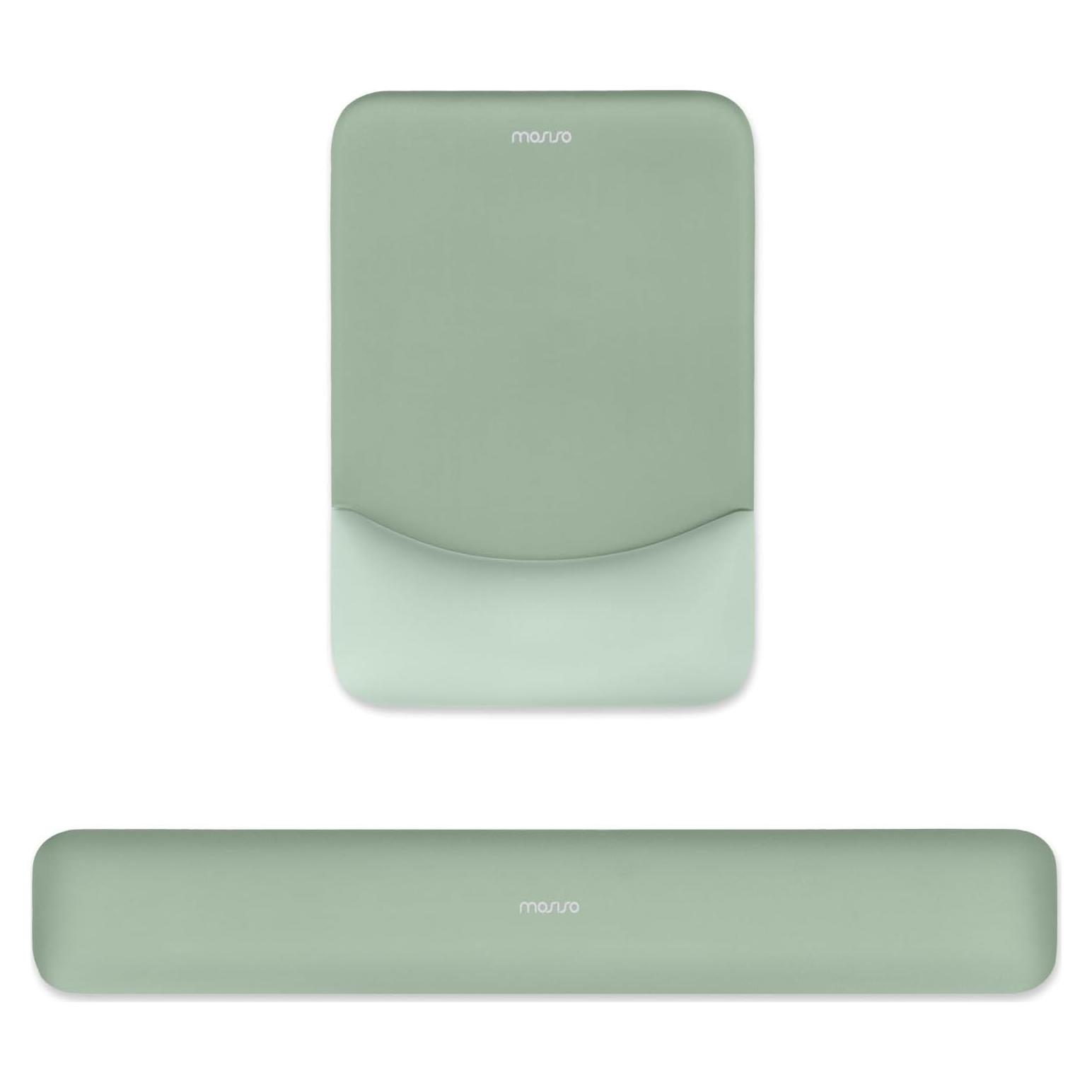 Soporte Reposamuñecas Ergonómico MOSISO Verde 43x7.5cm