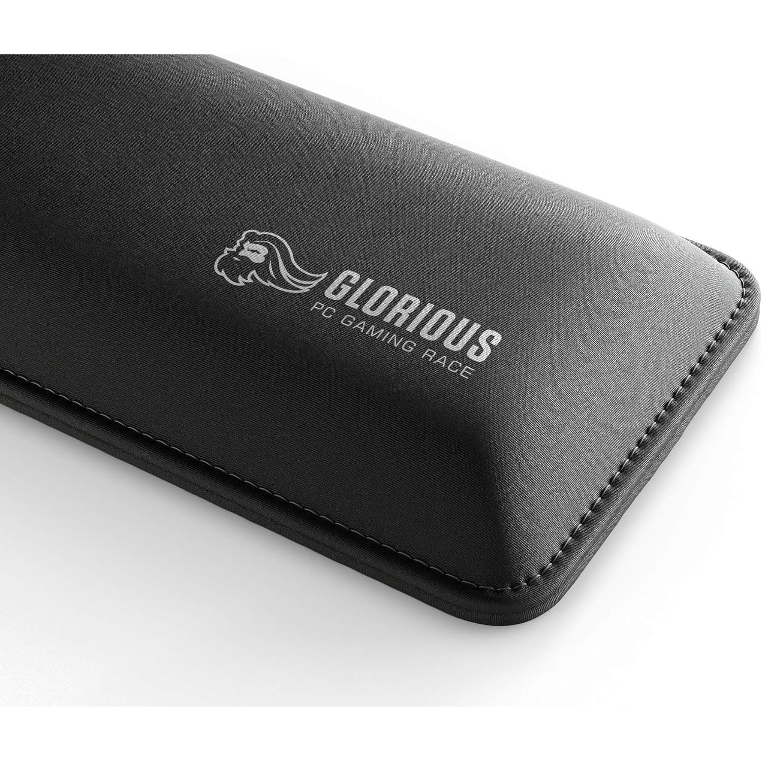 Reposamuñecas Ergonómico Glorious GWR-75 Compacto Negro 30x10 cm