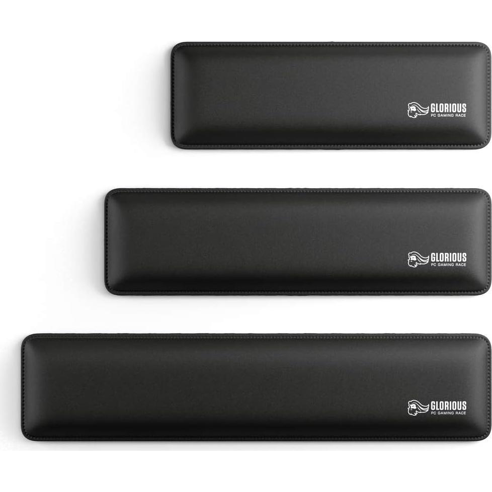Reposamuñecas Ergonómico Glorious GWR-75 Compacto Negro 30x10 cm