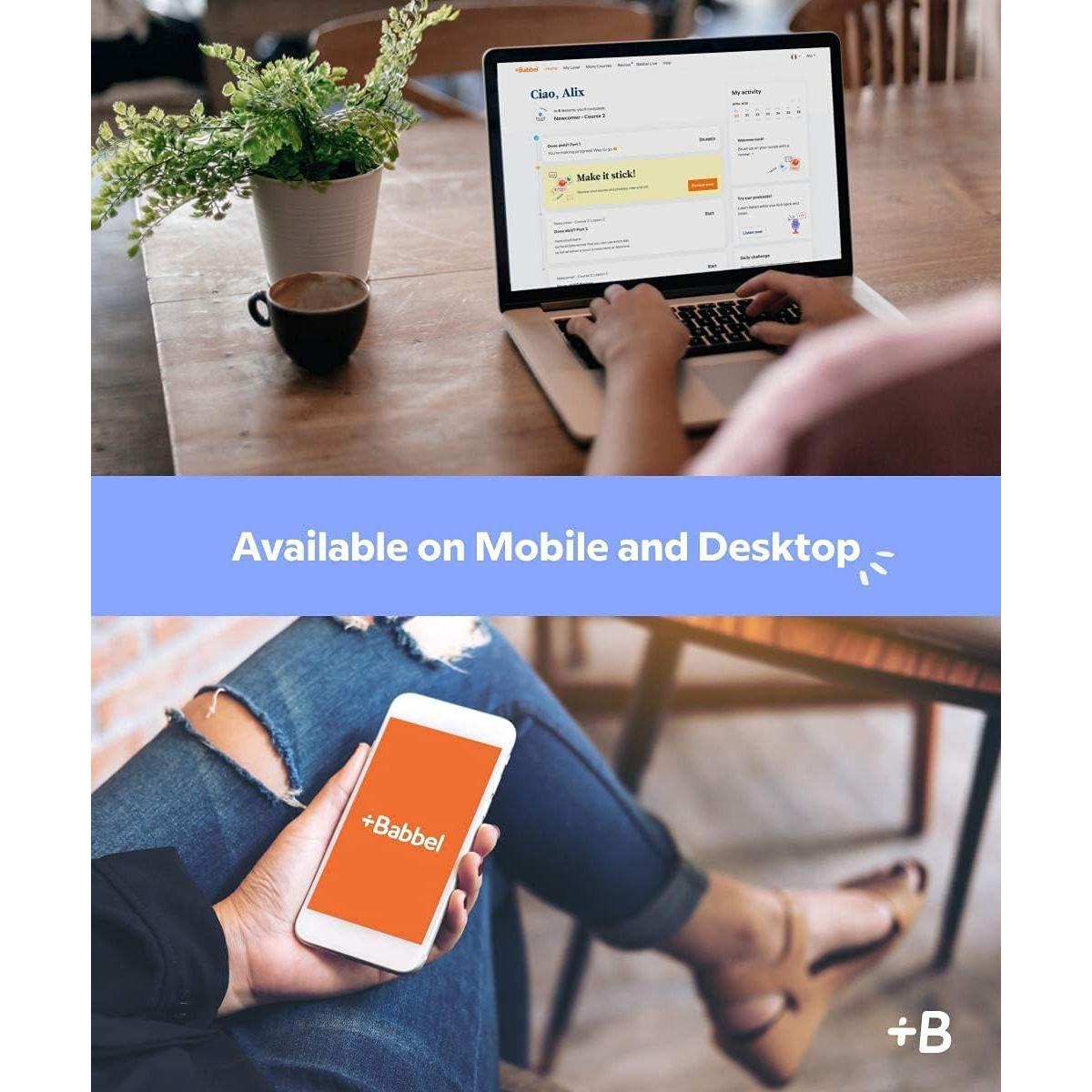 Software de Aprendizaje de Idiomas Babbel - 14 Idiomas - 24 Meses