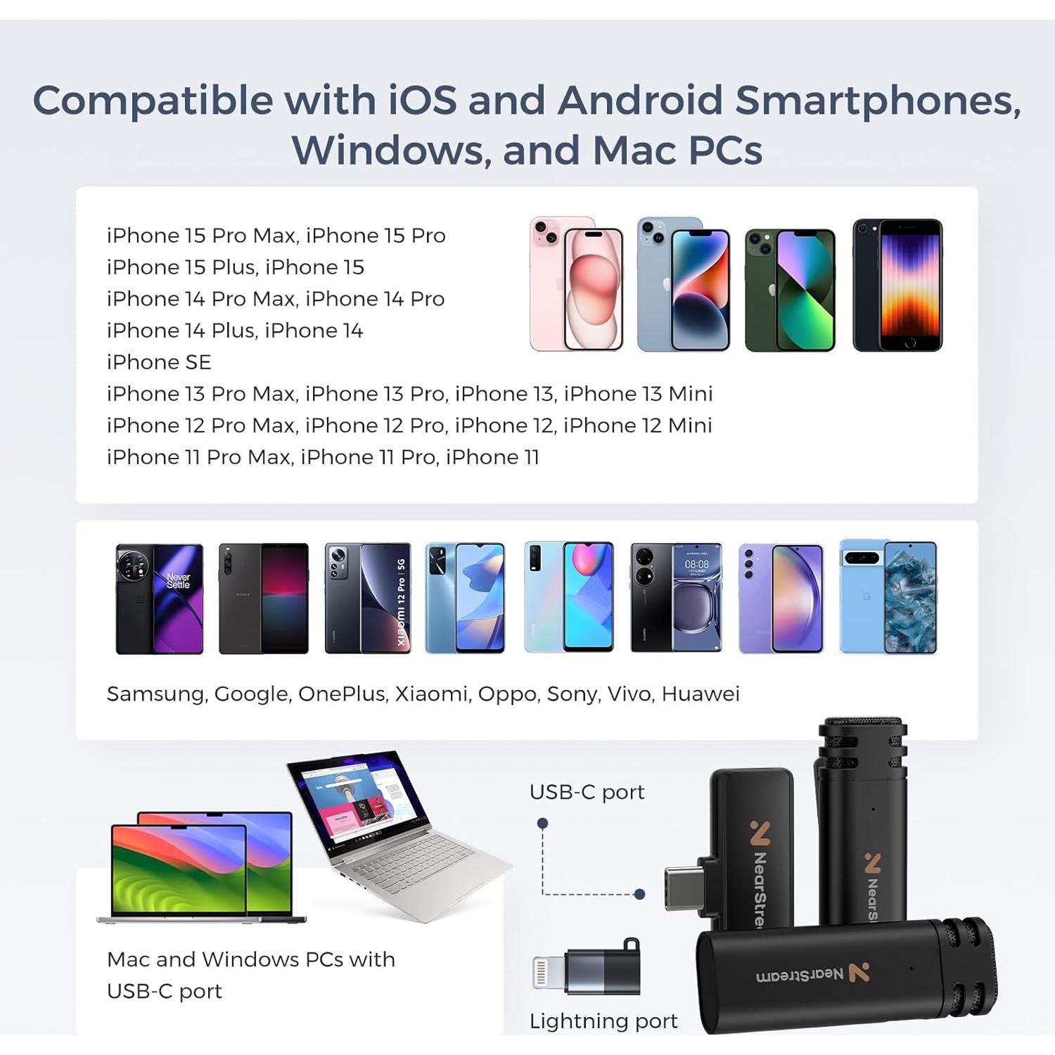 Micrófono Lavalier Inalámbrico NearStream AWM10T-Plus