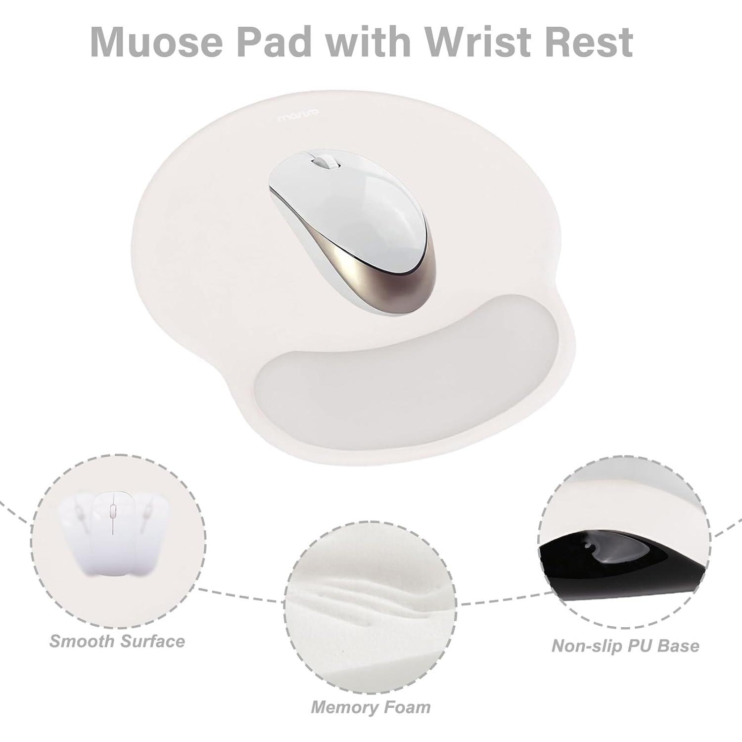 Soporte Reposamuñecas Ergonomico Mosiso Gris Piedra