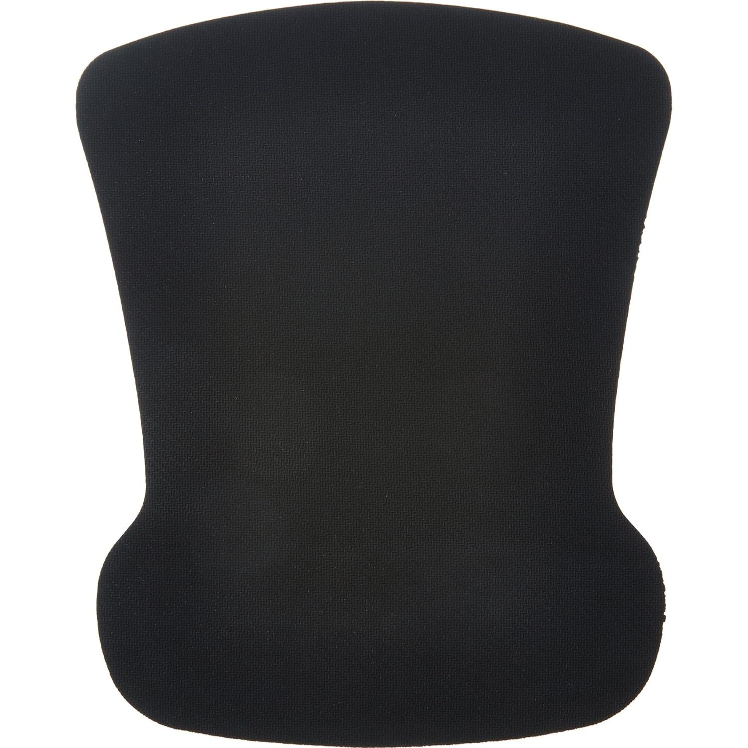 Almohadilla de ratón ergonómica Amazon Basics con gel negro